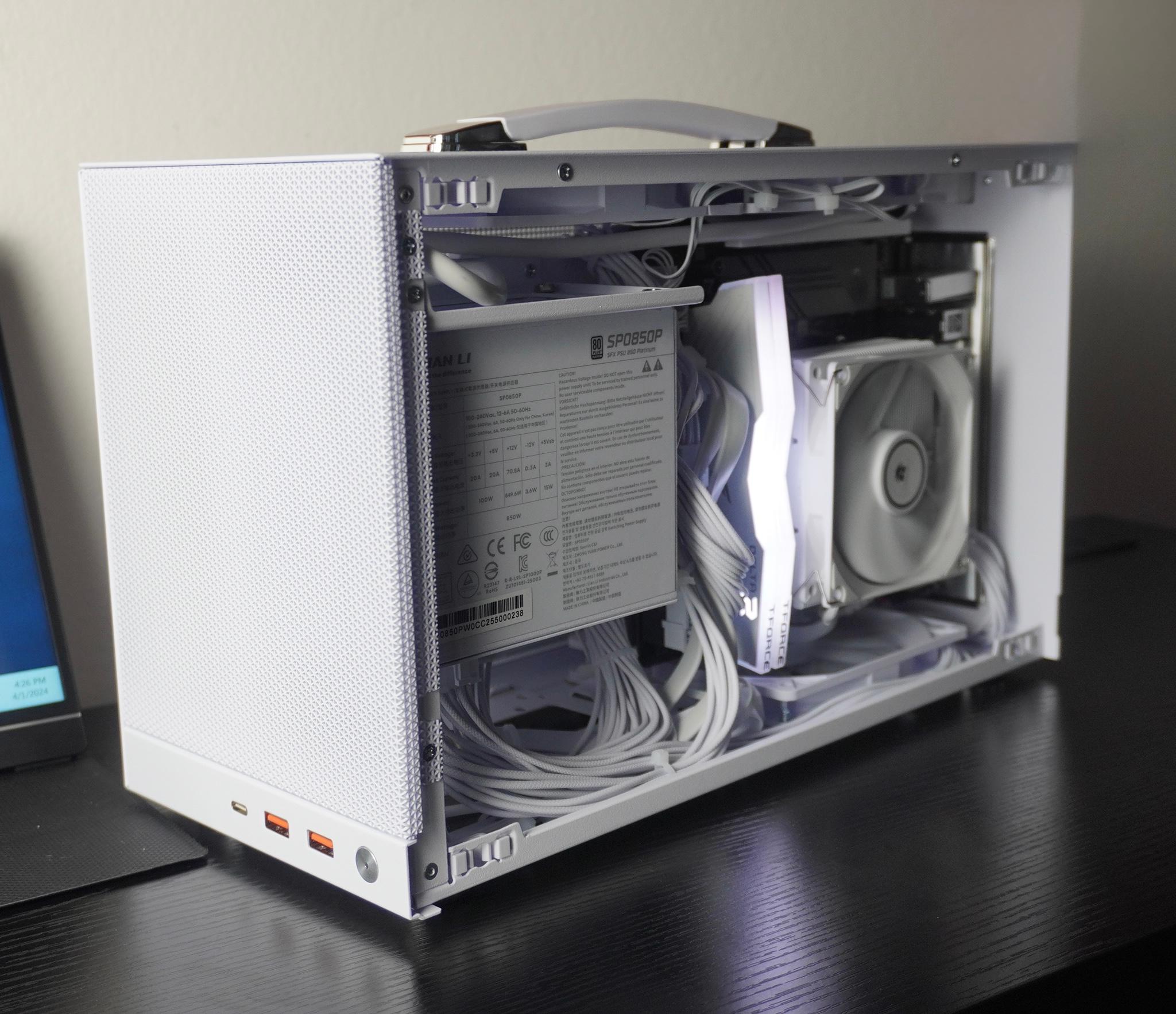White Mini-ITX Gaming PC | RTX 4060 8GB, 1TB SSD, Ryzen 5 5500, 16GB DDR4-3200