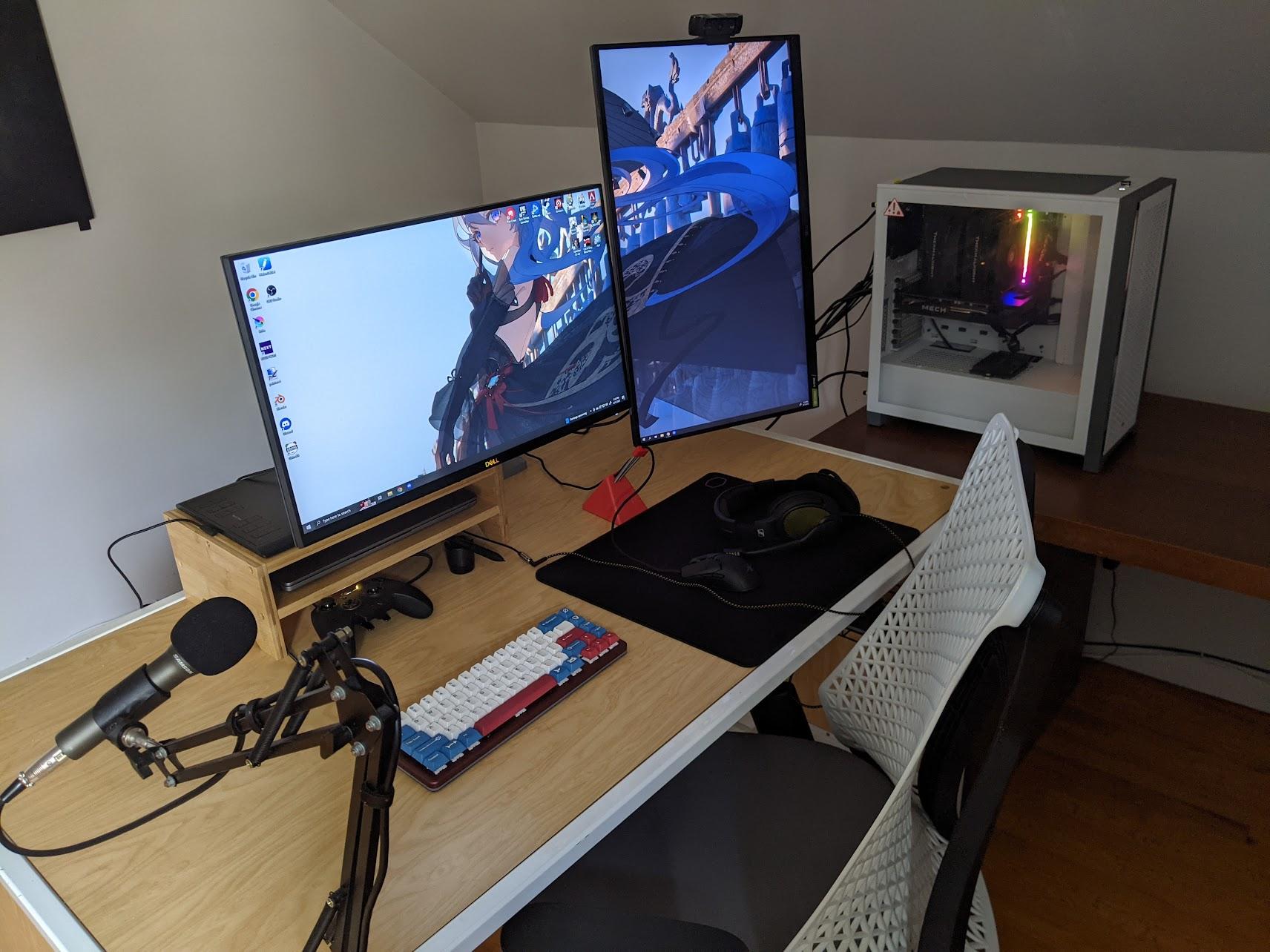 Eletab Dual Arm Monitor Stand - 17 to 32 inches - Each Arm Holds up to 17.6 lbs