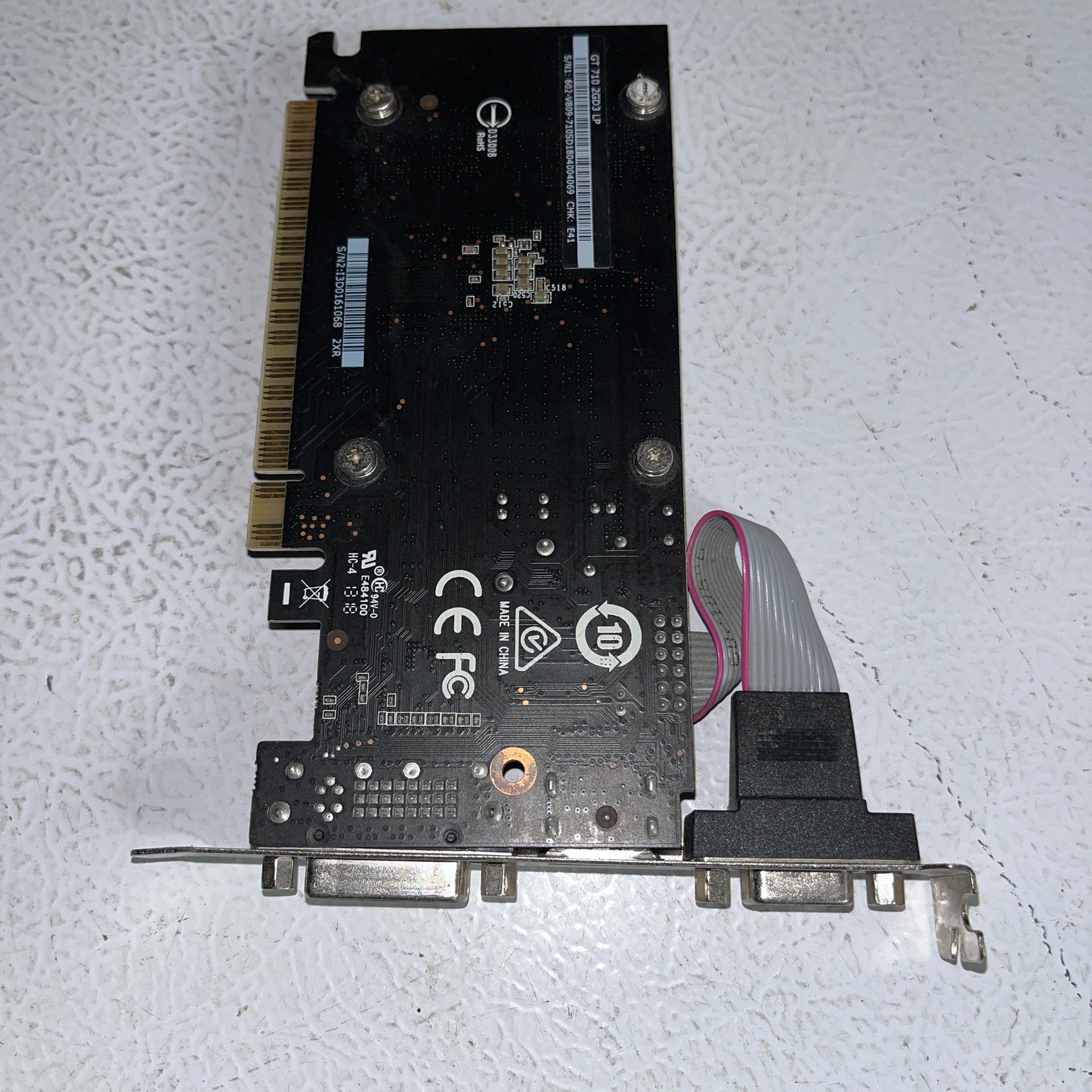 MSI GeForce GT 710 2GB DDR3 Low‑Profile Graphics Card – Tested & Working