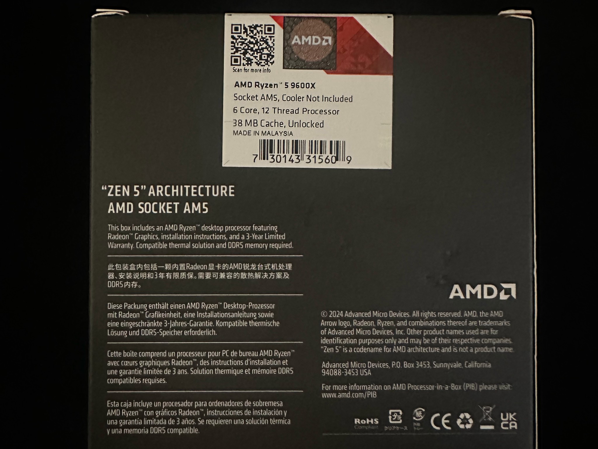 AMD Ryzen 5 9600X