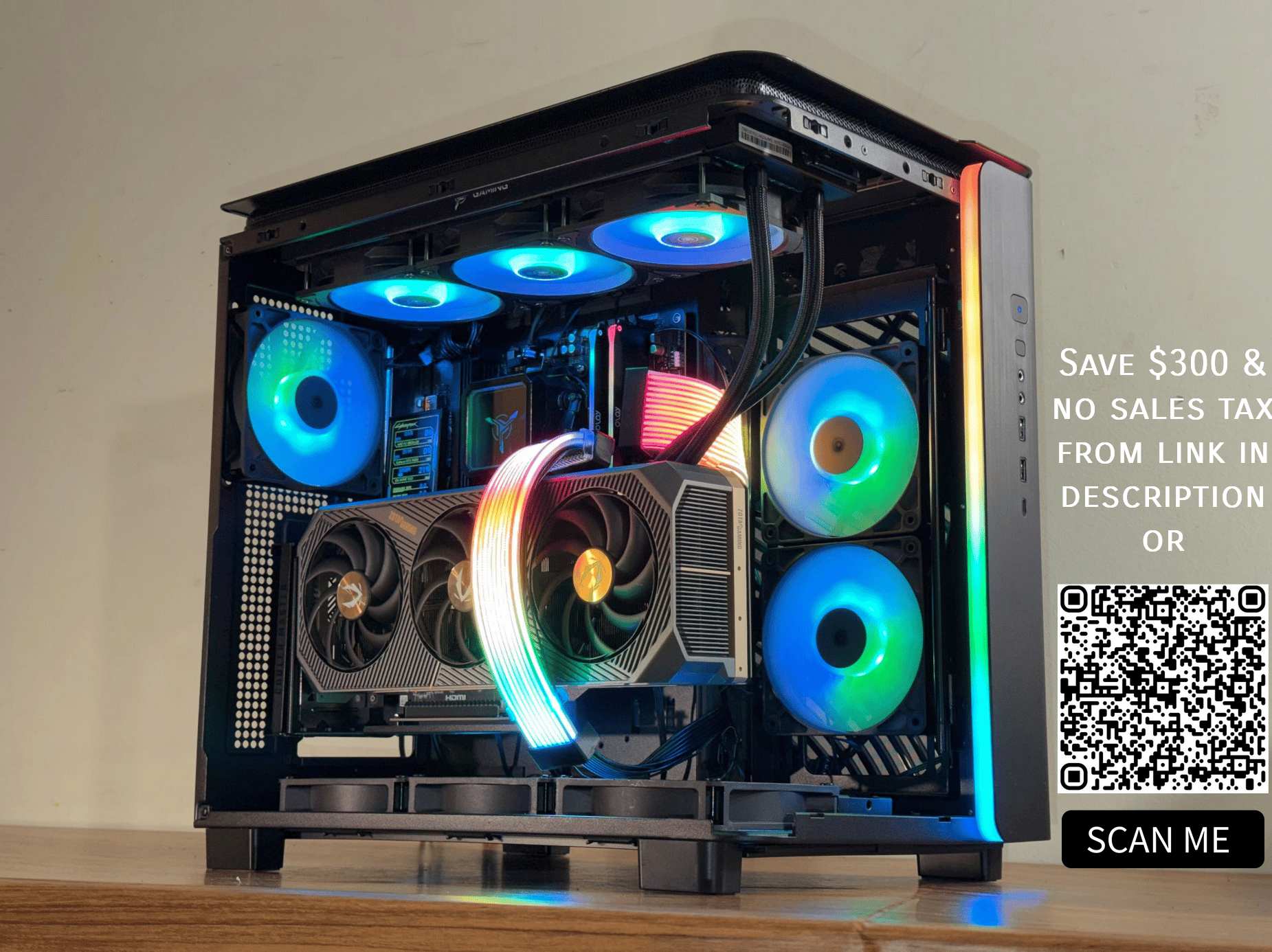 ⚡RTX 5080 | 9800x3d | 32gb DDR5 | 2tb NVMe SSD | Windows 11 | "Phantom Nebula 95"