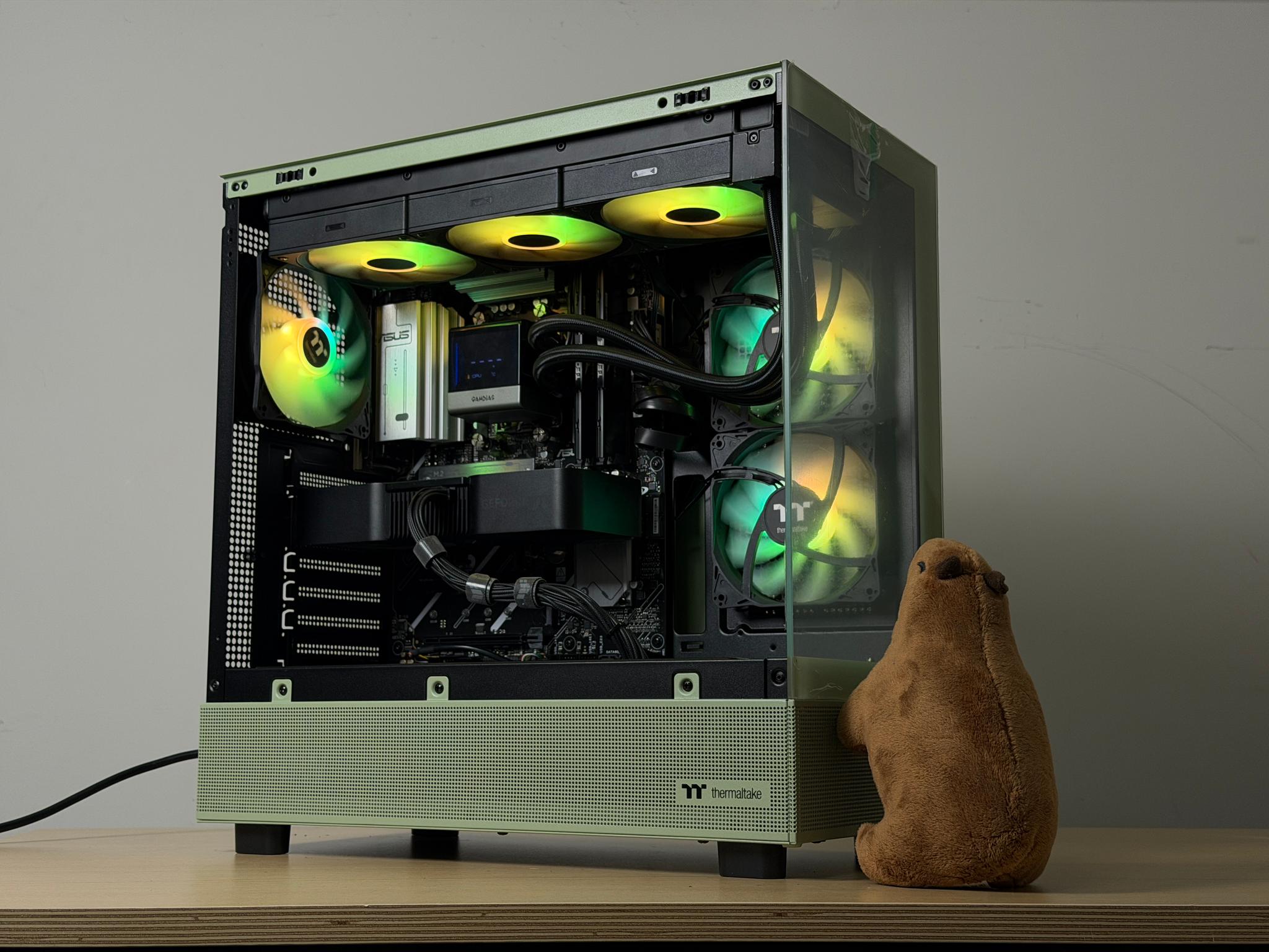 🍵💚 1440P MATCHA GAMING PC 💚🍵 | Ryzen 7 7700x | RTX 4070 Super | 32gb DDR5 | 1TB SSD - WIFI & BT