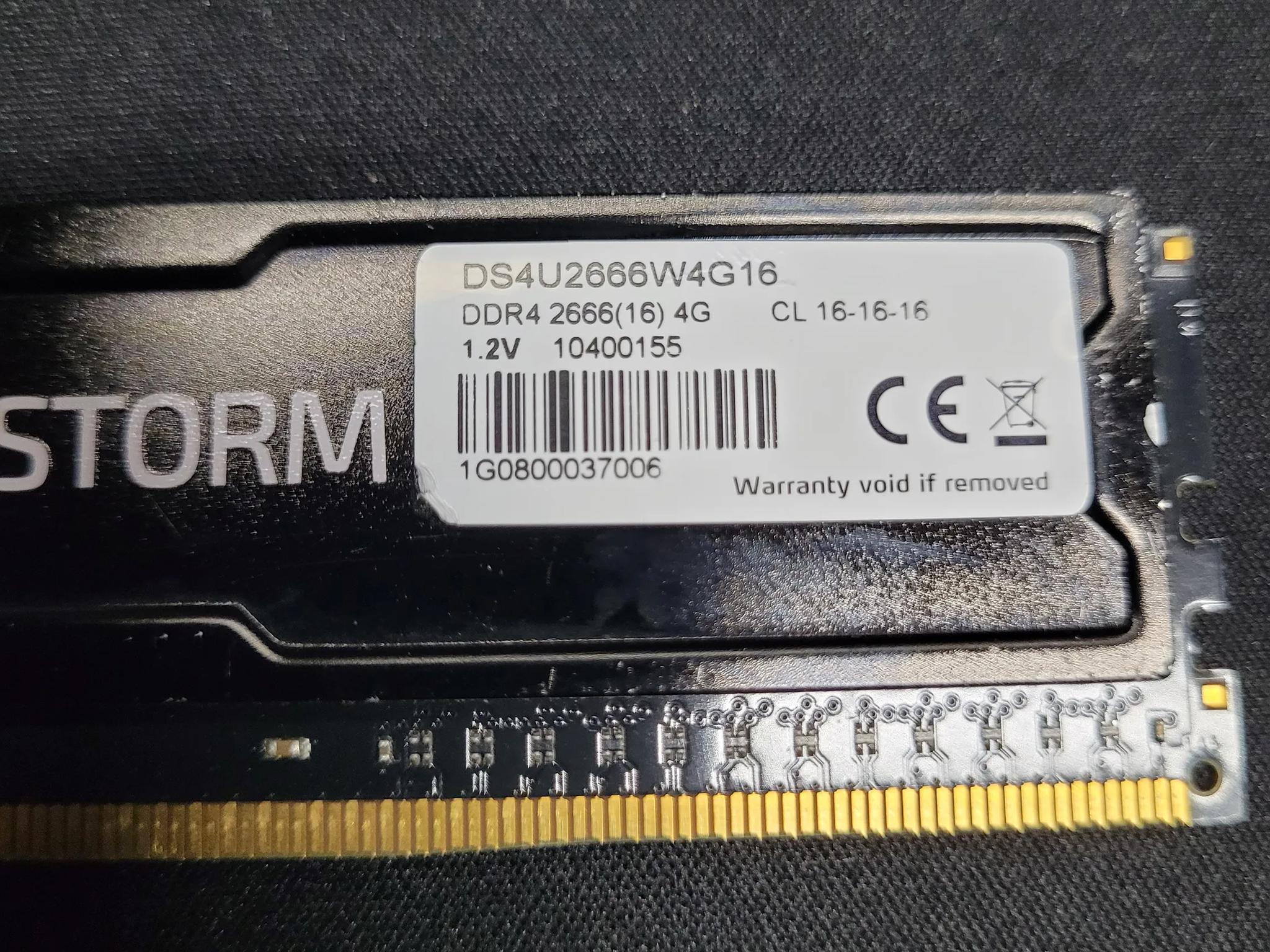 Digital Storm 2x4gb DDR4
