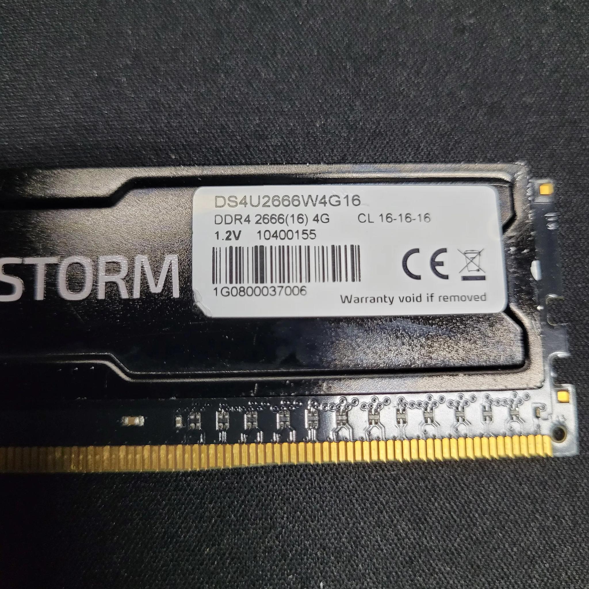 Digital Storm 2x4gb DDR4