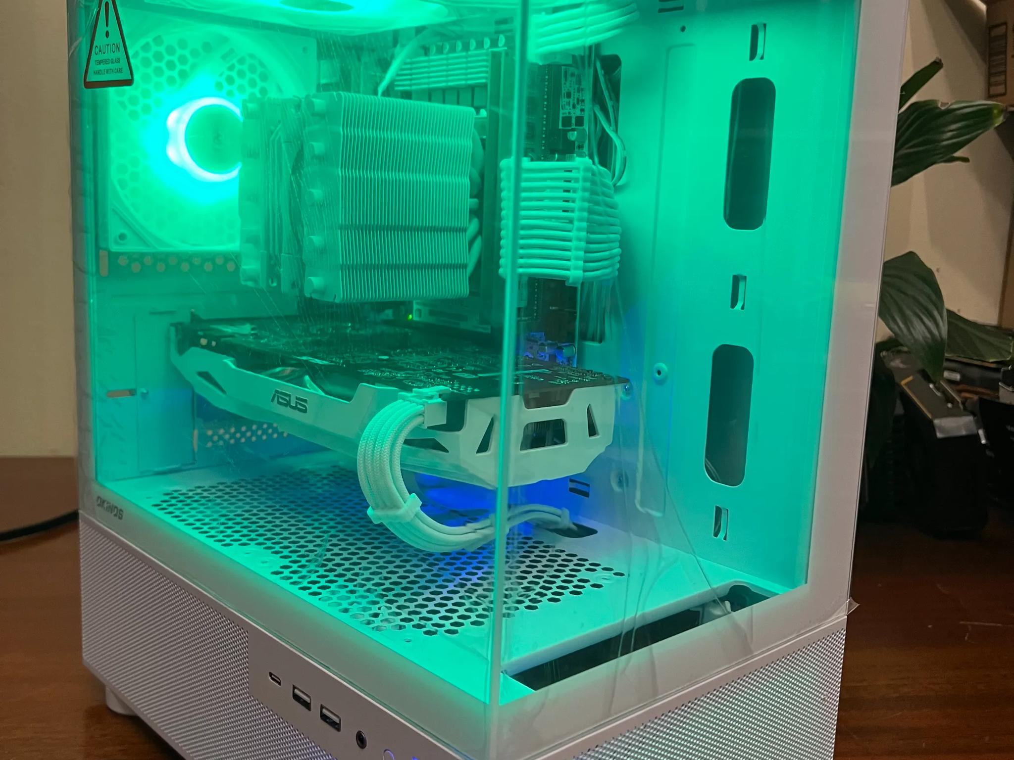 Intel 10 Core White Gaming PC GTX 1070 1tb NVME SSD 32GB RAM WIFi WINDOWS 10 Pro