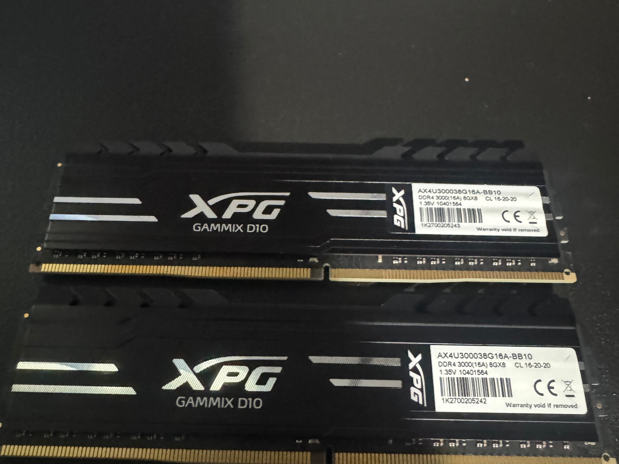 XPG Gammix D10 16GB (2x8GB) DDR4 3000MHz RAM Kit – Tested & Working