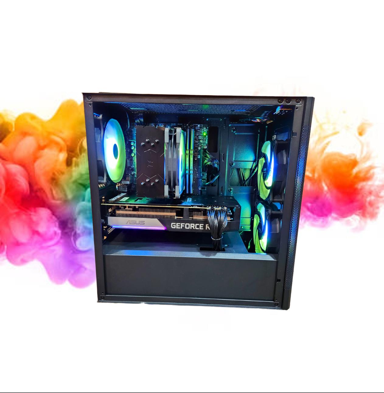 CLEARANCE: RX 580 8GB + Ryzen 5 + 512GB SSD + 16GBs RAM + 3 RGB Fans ( Black RGB Gaming PC )