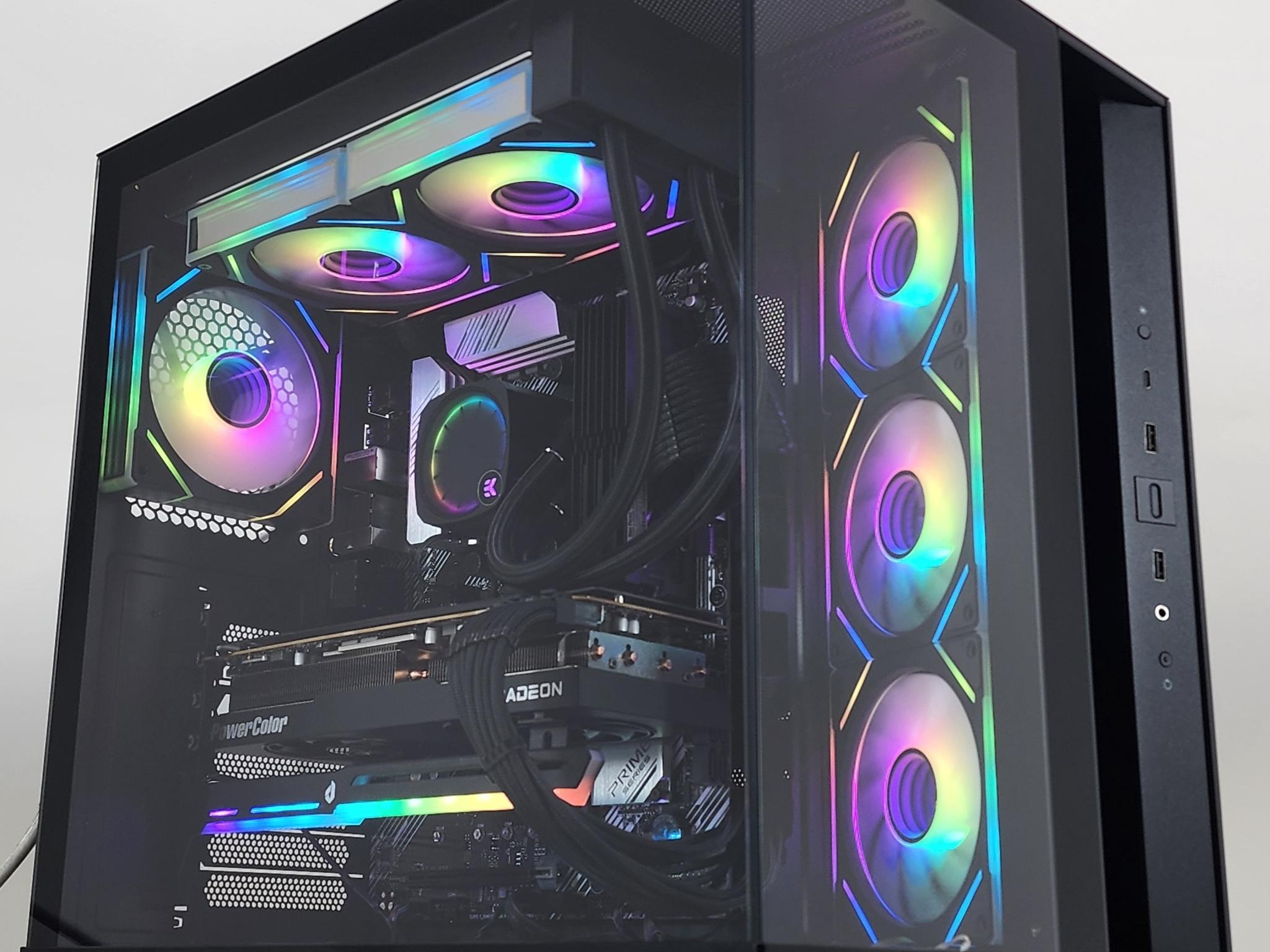 Gaming PC Ryzen 9 5900XT 32GB RAM 2TB SSD RX 7800 XT 16GB Windows 11 Computer