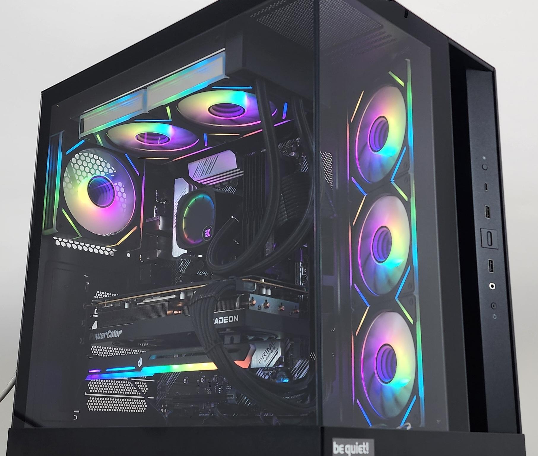Gaming PC Ryzen 9 5900XT 32GB RAM 2TB SSD RX 7800 XT 16GB Windows 11 Computer
