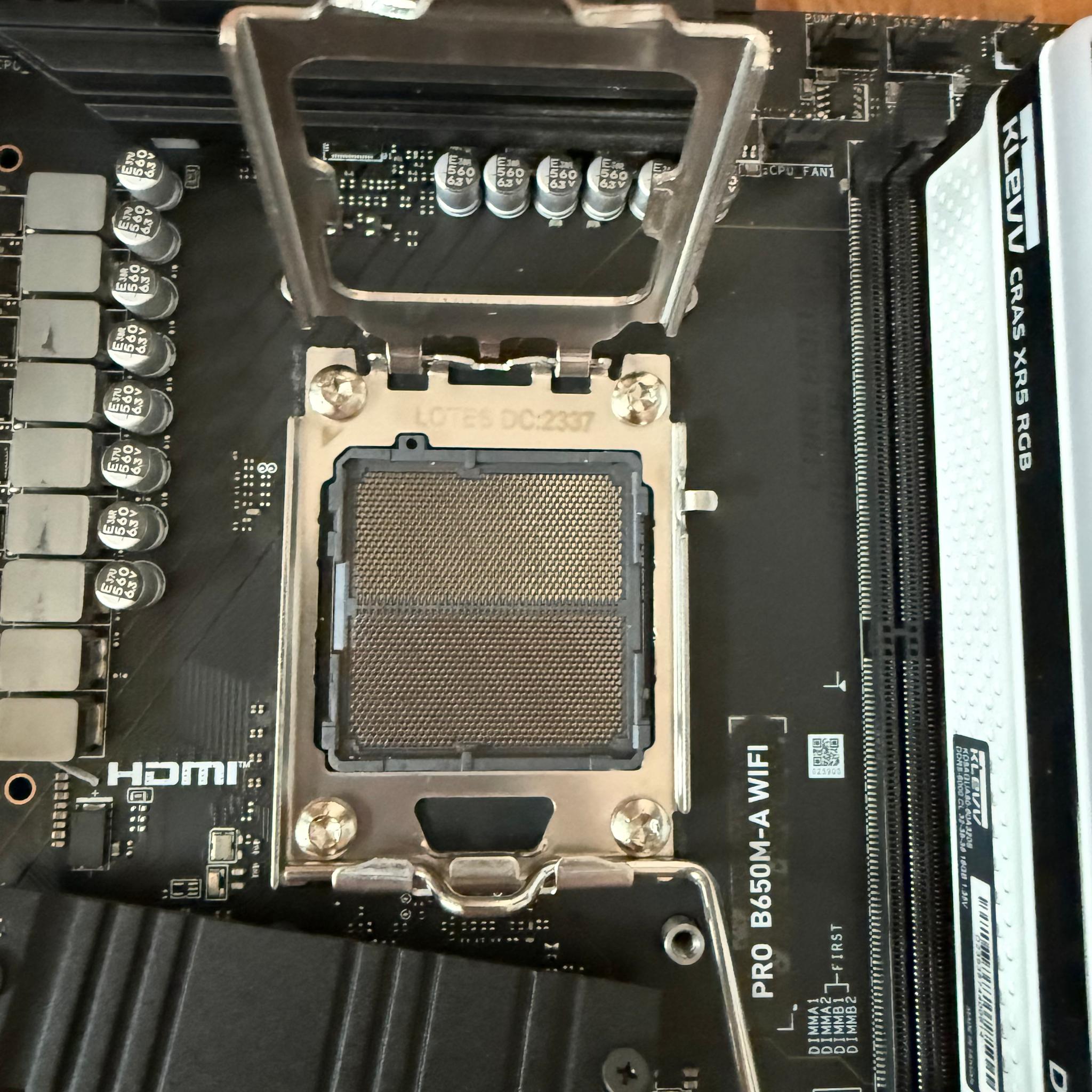 MSI PRO B650M-A WIFI Motherboard - AM5 DDR5 (Used)