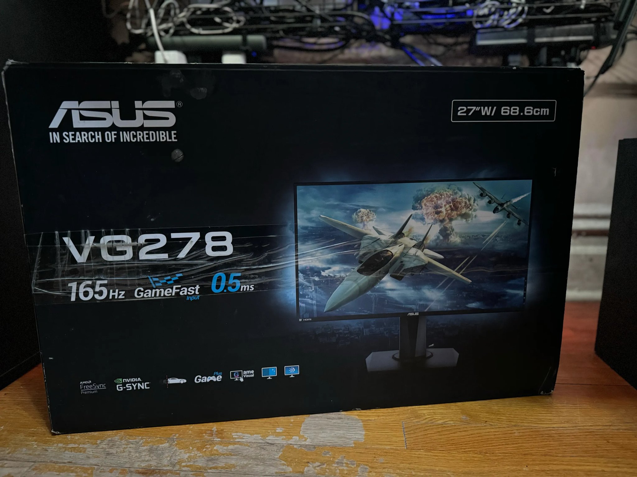 Asus VG278 27" 1080p 165hz Gaming Monitor - USED