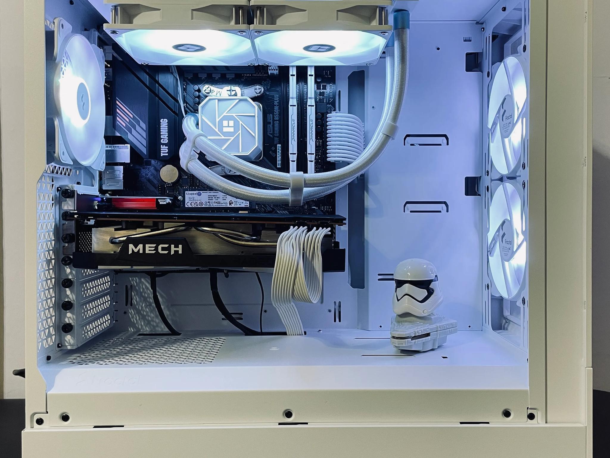 ❄️Liquid Cooled White Gaming PC 1440p - Ryzen 5 5600 ○ 32GB RAM