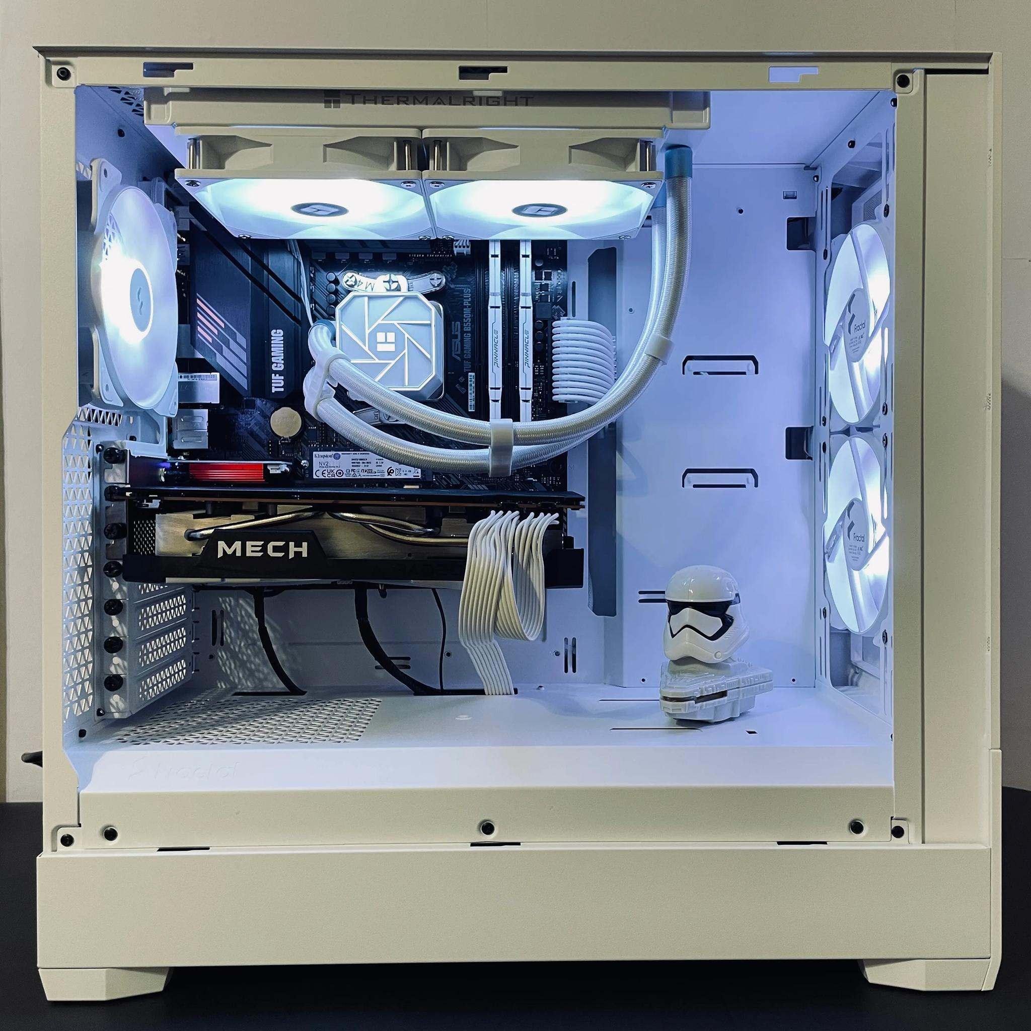 ❄️Liquid Cooled White Gaming PC 1440p - Ryzen 5 5600 ● 32GB RAM ● 1TB NVMe SSD - RX 6700 XT 12GB