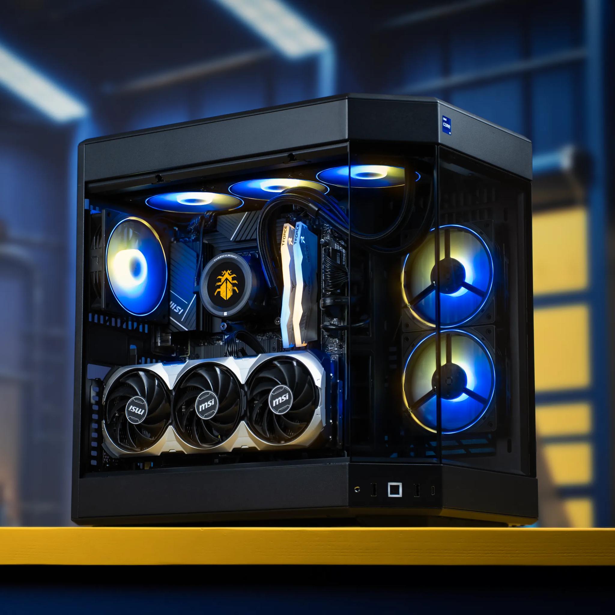“Crowsius” RTX 4070 Ti Intel Core i9 13900KF 32GB Windows 11 2TB 4K Workstation Gaming PC