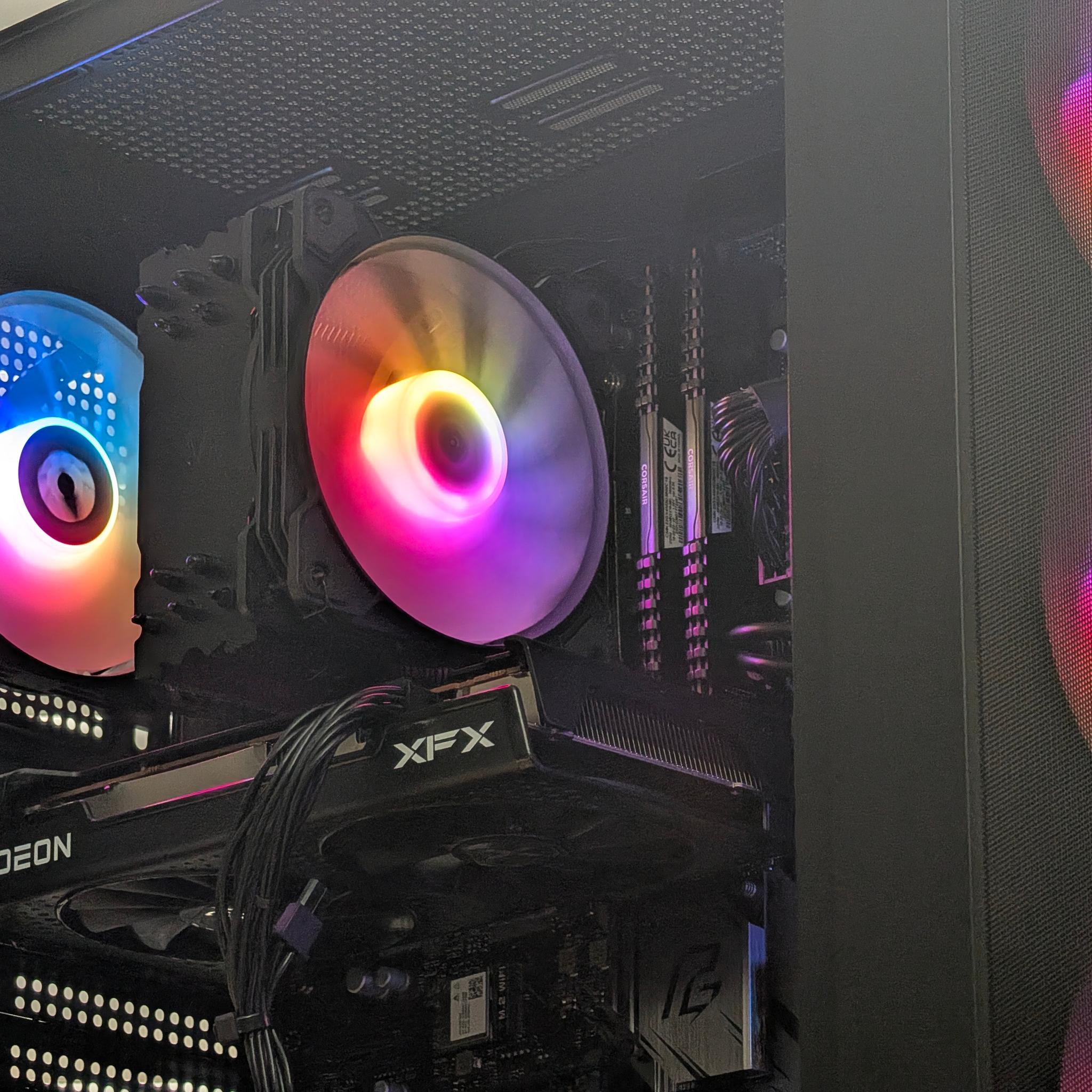 🌈🖤Ryzen 5 3600 | RX 6650XT | 32GB DDR4 | 1TB SSD | Gaming PC🖤🌈
