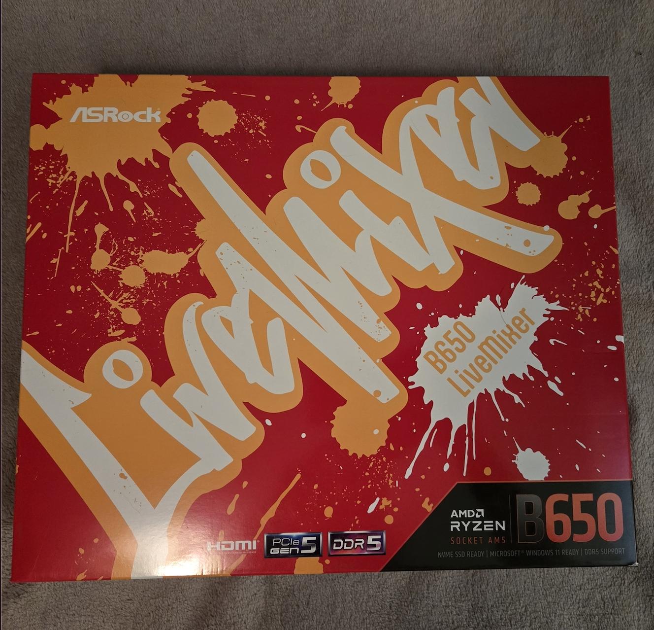 Asrock B650 LiveMixer AMD B650 AM5 Motherboard