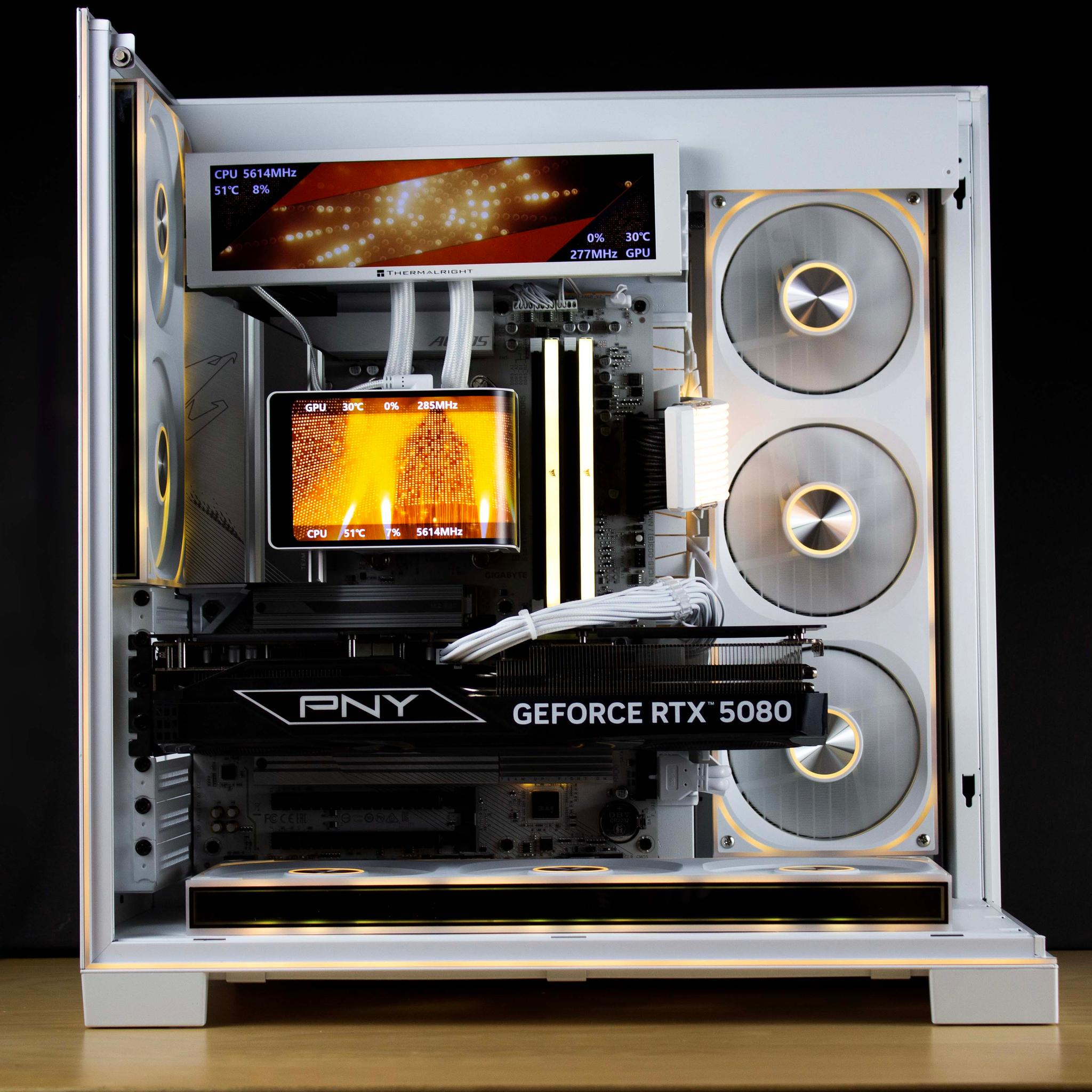 🧊⚡🗡️Polaris V2 - 4K ULTRA PC | RTX 5080 16GB, Ryzen 7 9850X3D, 64GB RAM, 4TB SSD | LCD Display🧊⚡