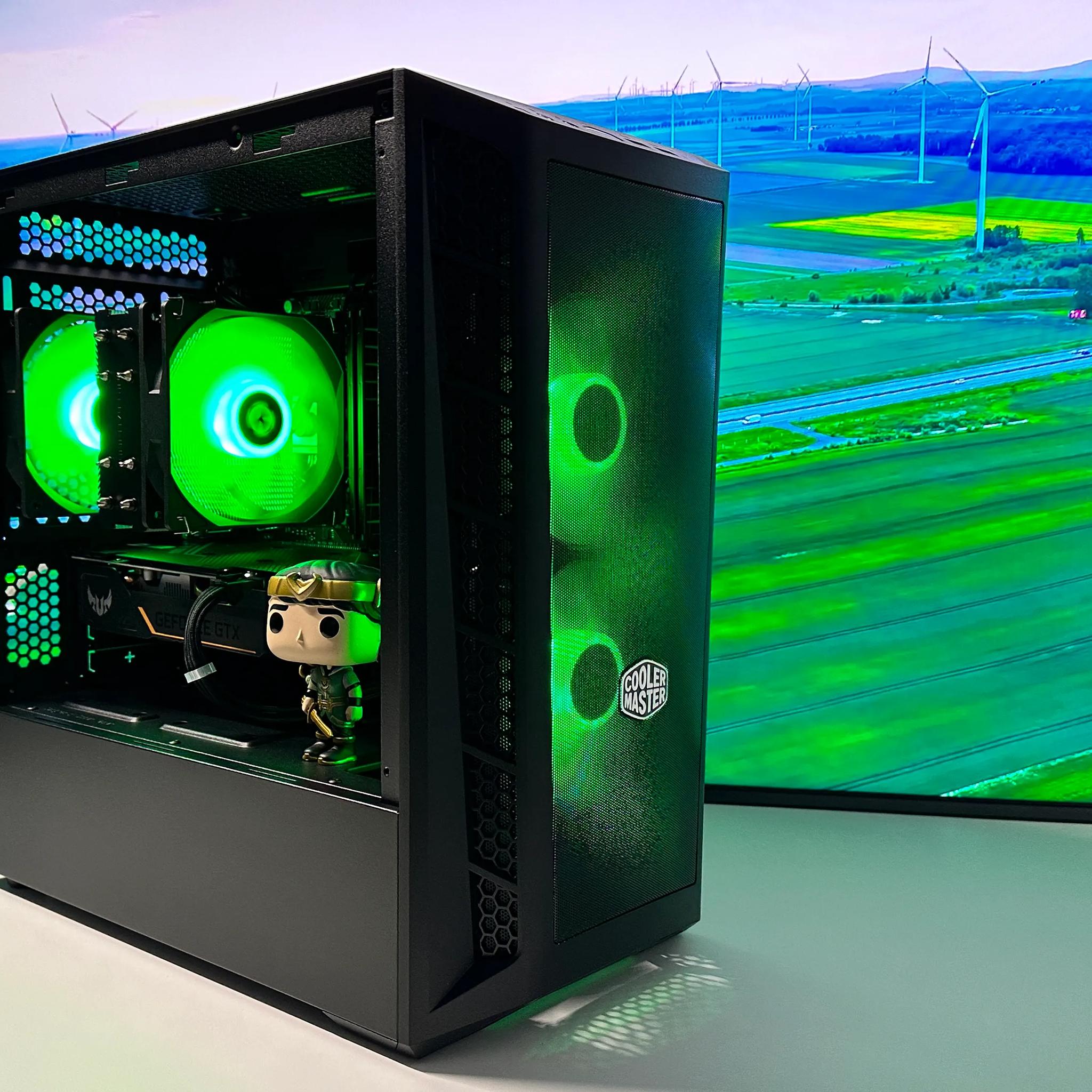 💚 👑Loki👑💚-Gaming PC-Nvidia GTX 1650 Super -AMD Ryzen 5 2600 6core-16GB DDR4 RAM-500GB NVME
