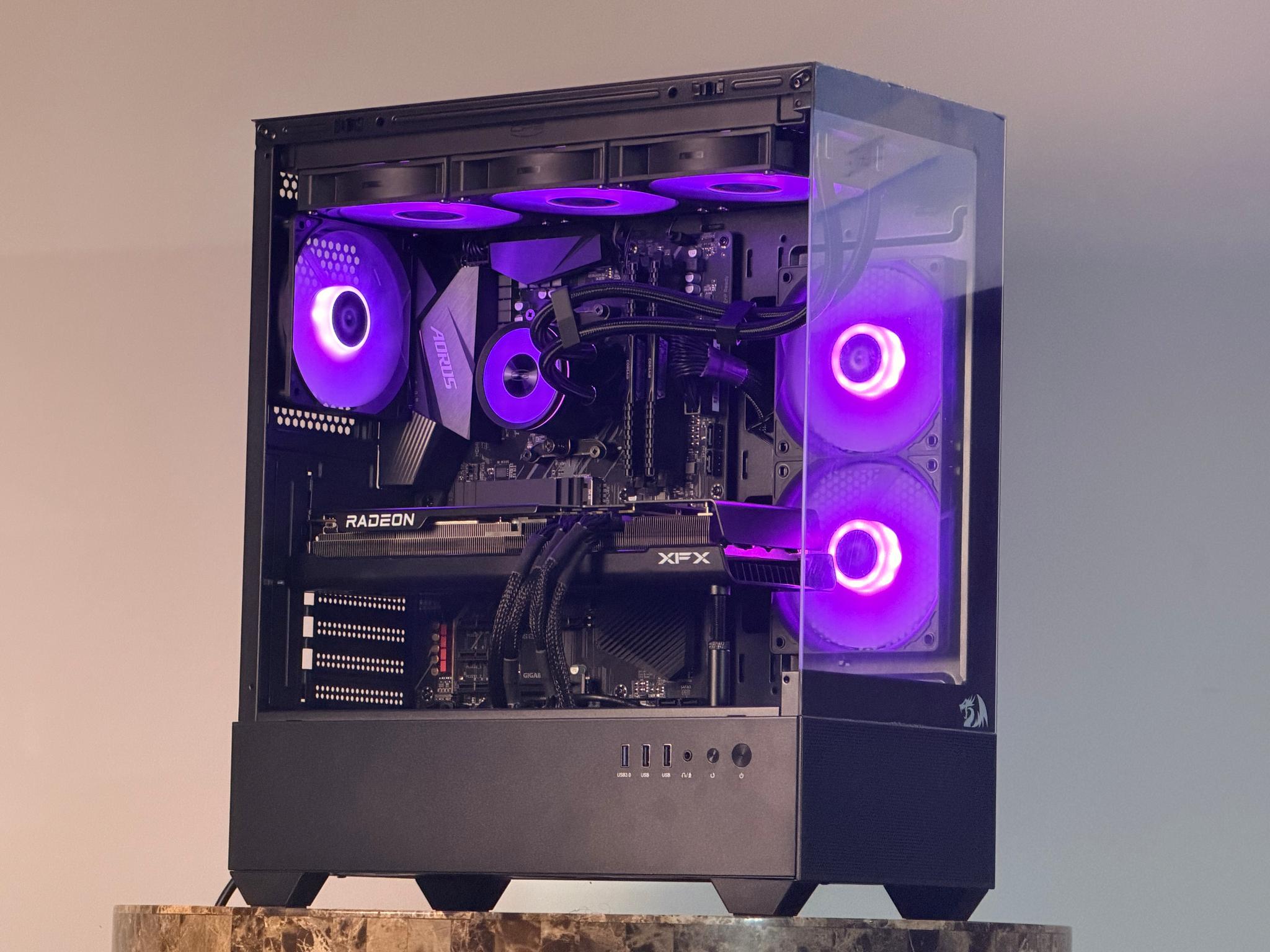FREE SHIPPING 🖤🌈 Black RGB Gaming PC | RX 7900 GRE | AMD Ryzen 7 5800X | 1 TB NVME | 32 GB RAM