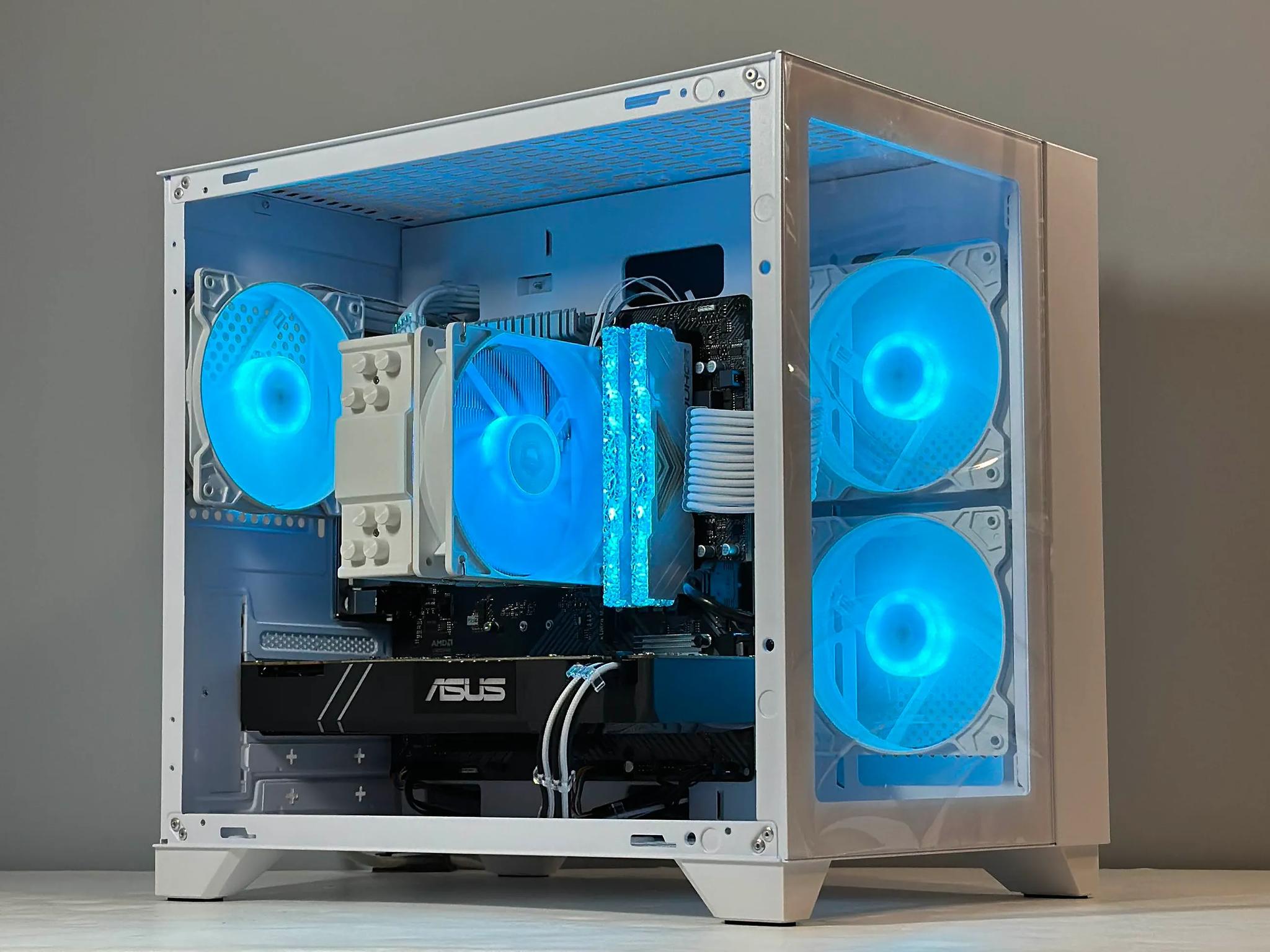 White Gaming PC |AMD Ryzen 5 2600| Nvidia GTX 1080 8GB | 16GB RAM | 480GB SSD | WIFI |
