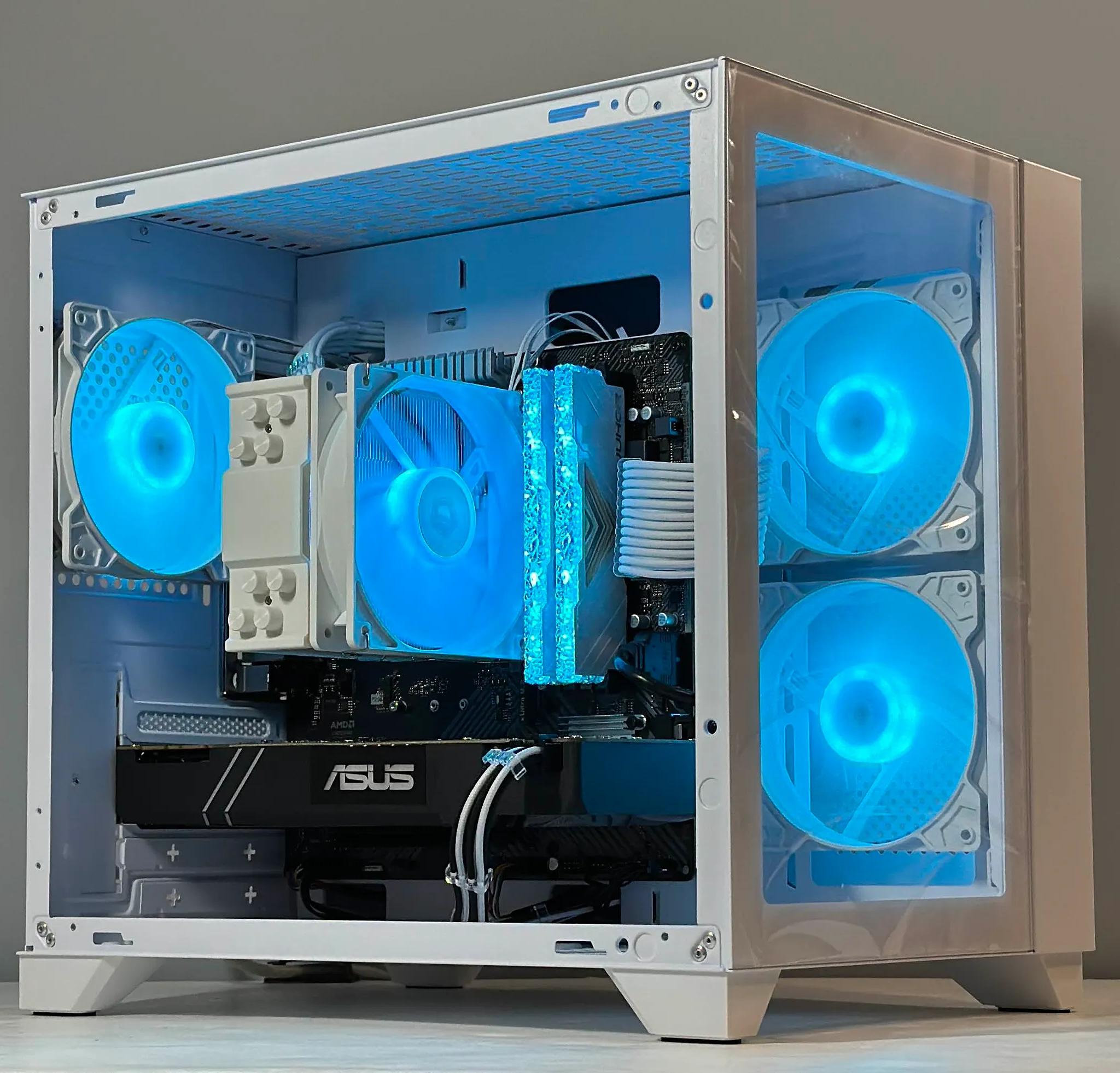 White Gaming PC |AMD Ryzen 5 2600| Nvidia GTX 1080 8GB | 16GB RAM | 480GB SSD | WIFI |