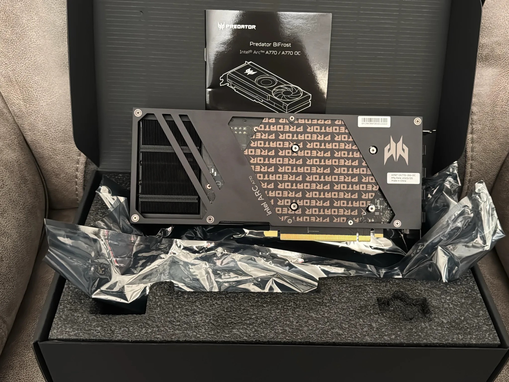 Intel ARC A770 16GB Acer Predator Bifrost