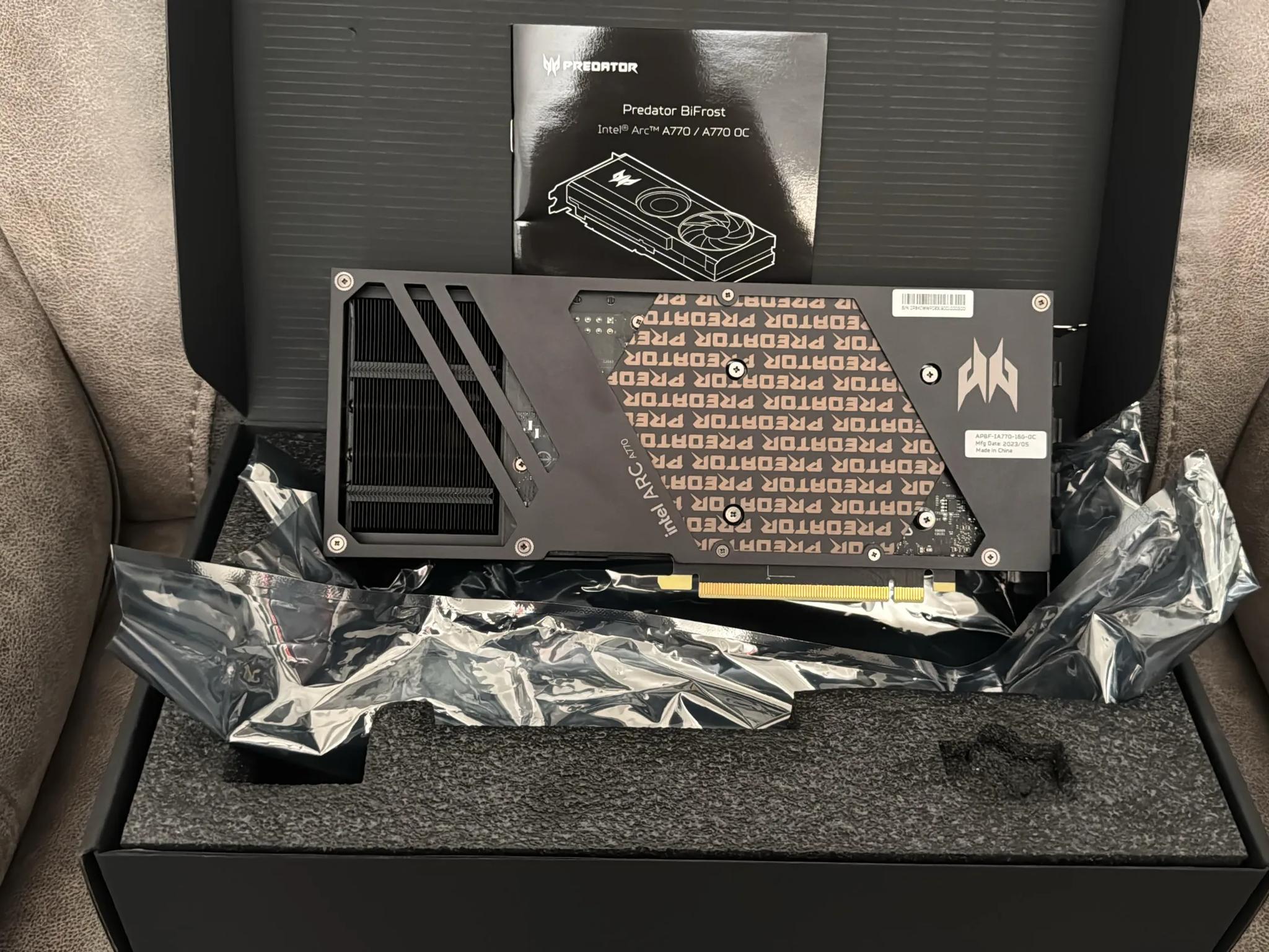 Intel ARC A770 16GB Acer Predator Bifrost