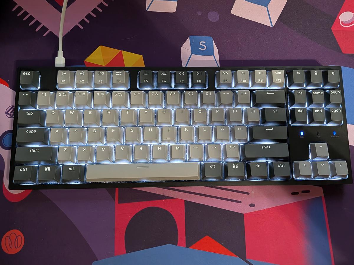 Keychron C1 Pro Mechanical Keyboard K Pro Red Switches White LED QMK/VIA Wired