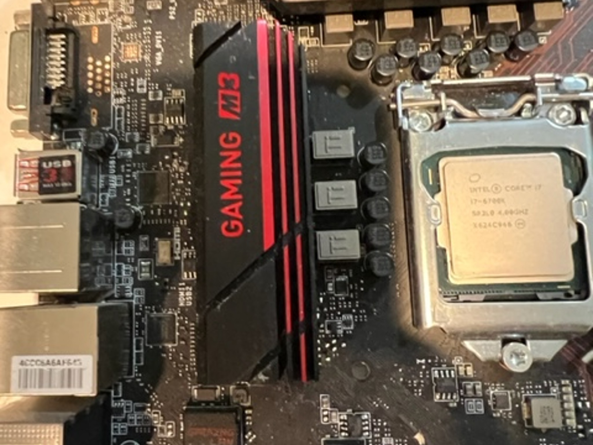 MSI Z170A GAMING M3 LGA 1151 Intel Z170 HDMI SATA 6Gb/s USB 3.1 ATX Intel Motherboard