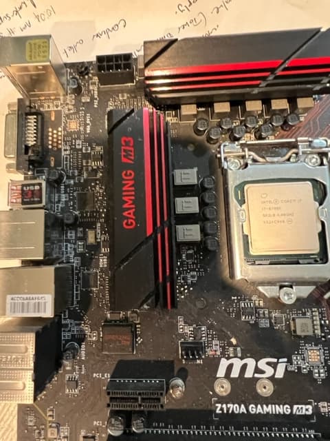 MSI Z170A GAMING M3 LGA 1151 Intel Z170 HDMI SATA 6Gb/s USB 3.1 ATX Intel Motherboard