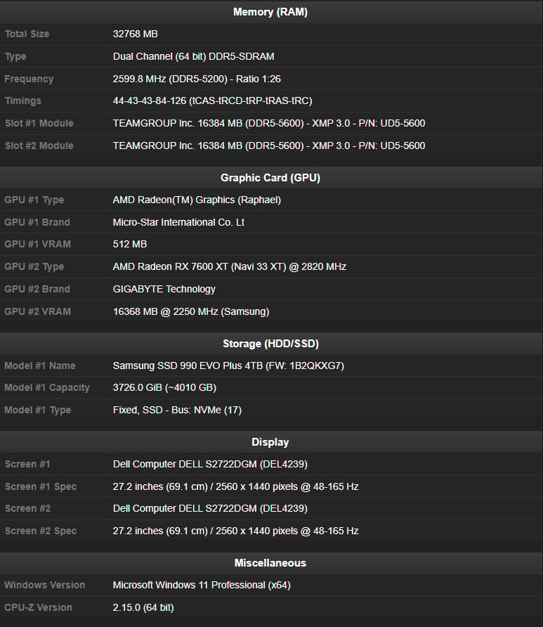 AMD Ryzen 5 7600X 7600XT 240 AIO 4TB
