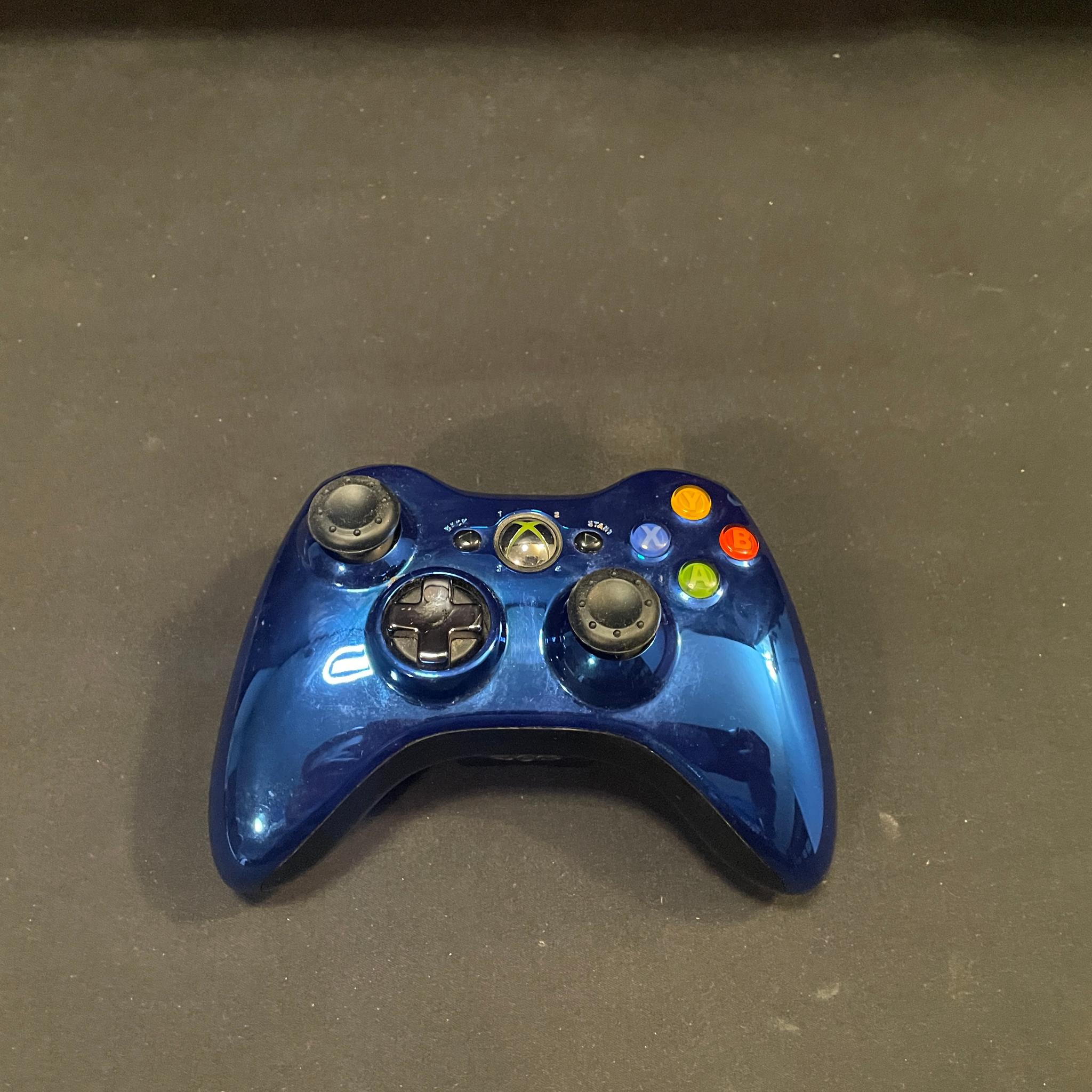RARE Limited Edition Blue Chrome Xbox 360 Controller