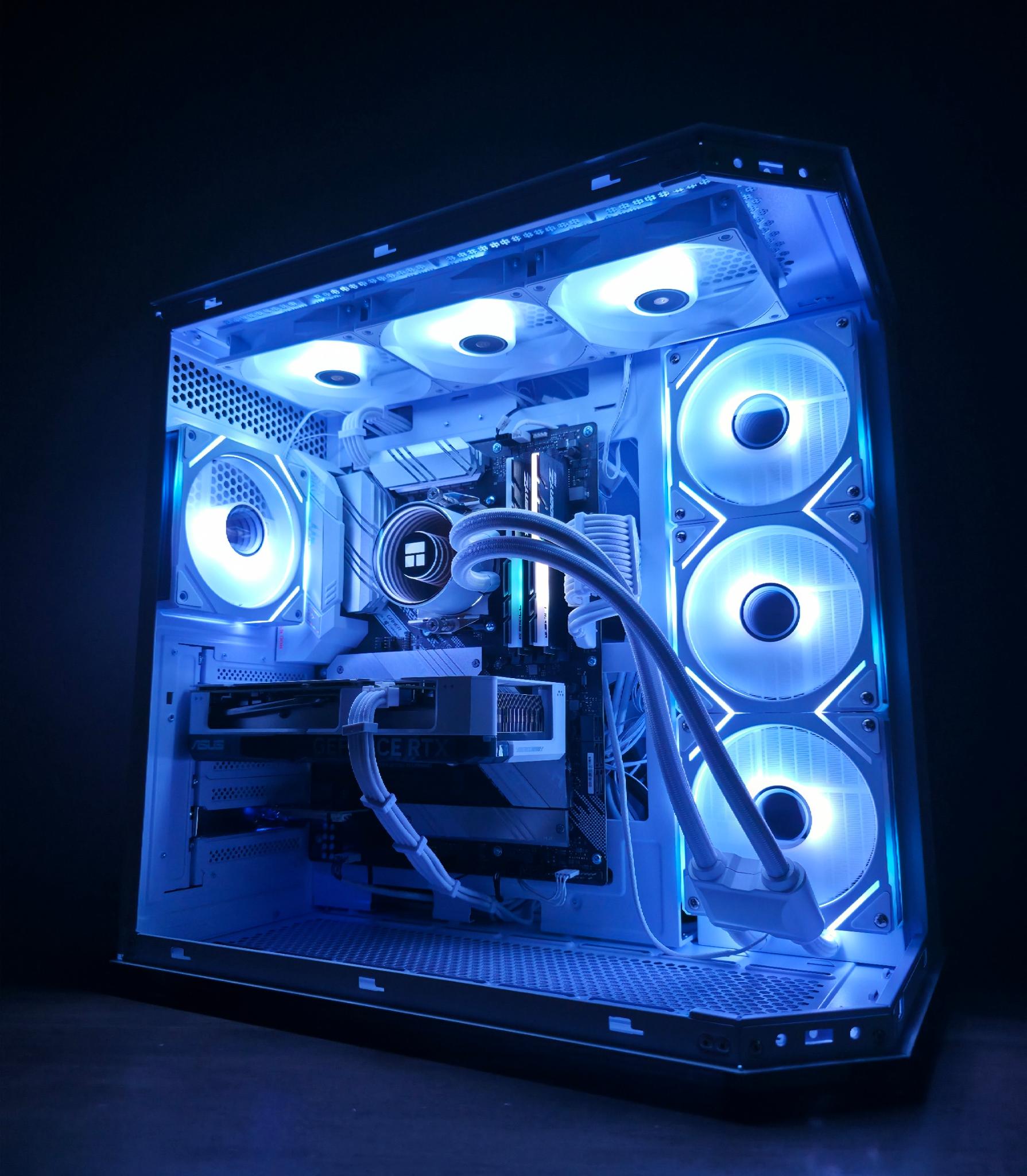 Custom All-White Gaming PC - Ryzen 9 5900X, RTX 4060 Ti, 32GB Trident Z RGB, 1TB 980 Pro