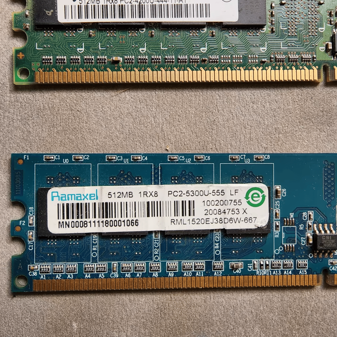 Various DDR2 RAM kits and single sticks