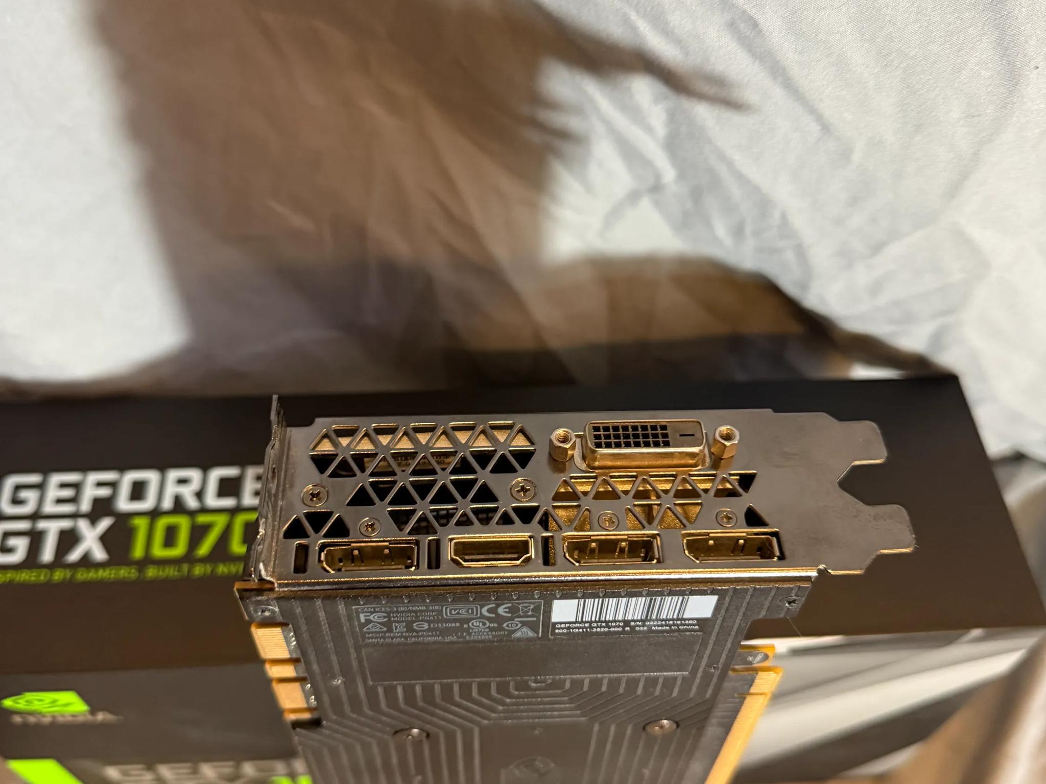 NVIDIA GeForce GTX 1070, 8GB, used, good condition, Founders Edition