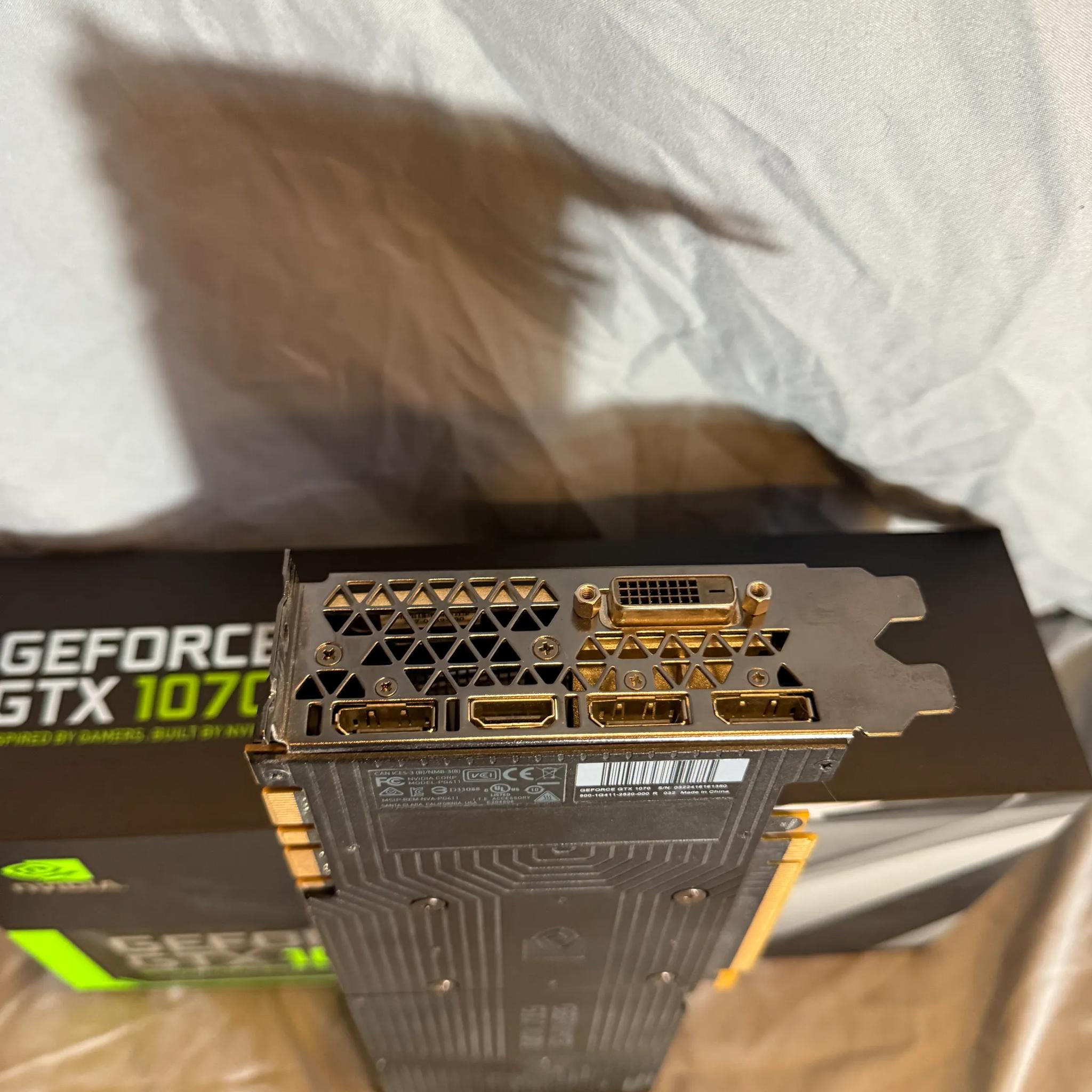NVIDIA GeForce GTX 1070, 8GB, used, good condition, Founders Edition