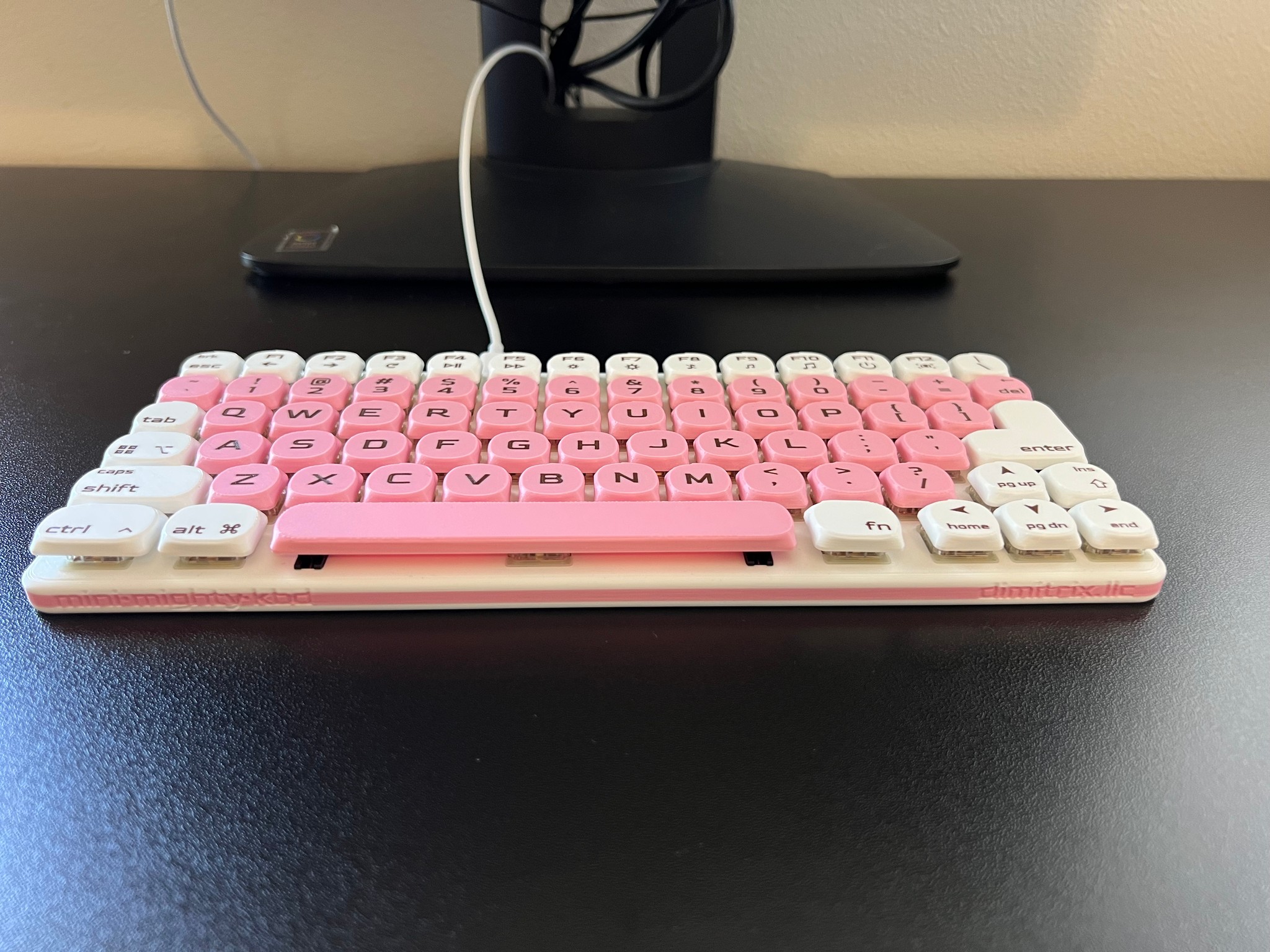 Low Profile 74-key Wired Mechanical Keyboard • Hot Swappable, Hand Assembled, Gaming, Travel, USB-C
