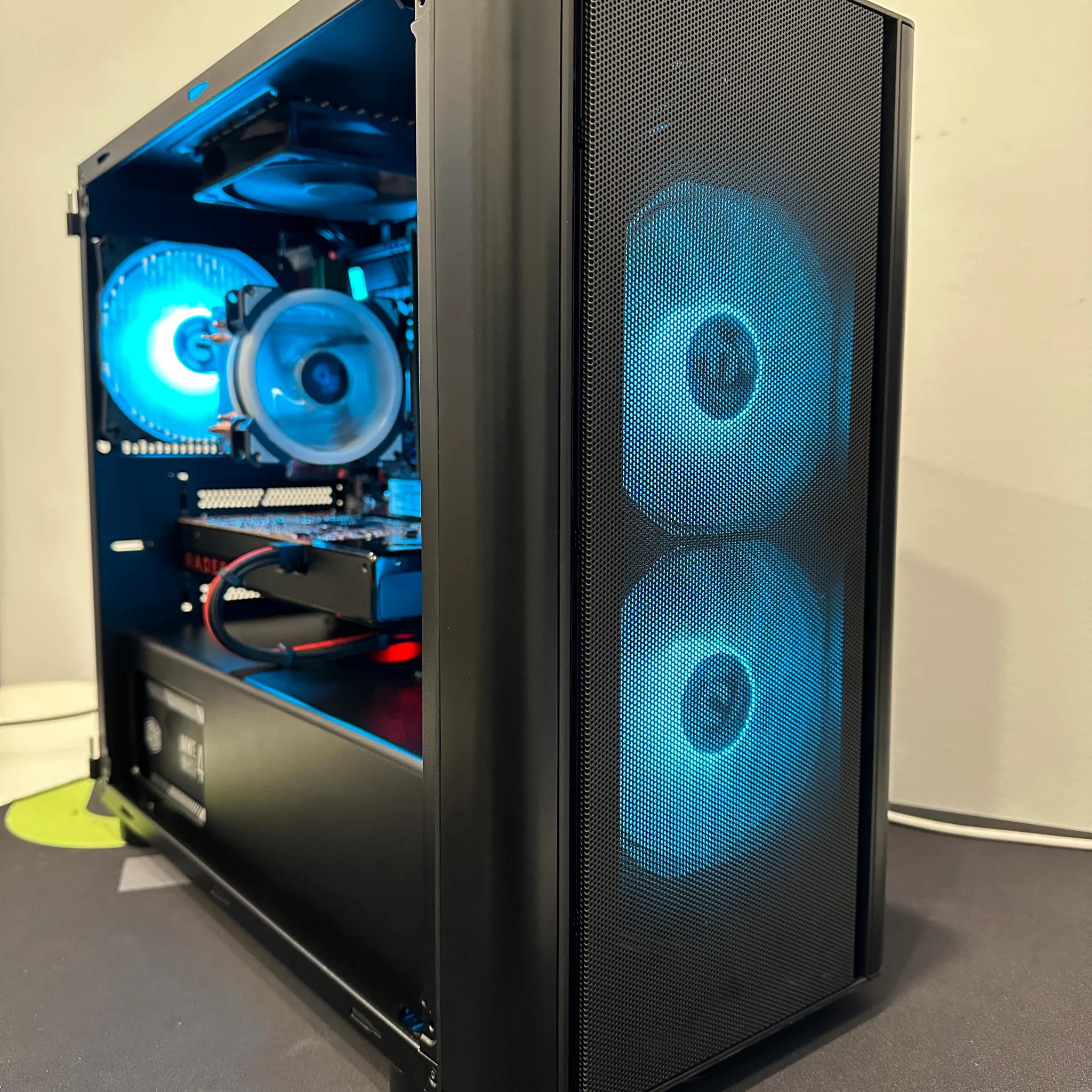 🟥Starter Gaming PC🟥- Intel Xeon 2640 V3 8 Cores-AMD RX 580 4GB-16GB DDR4 RAM-512GB NVME