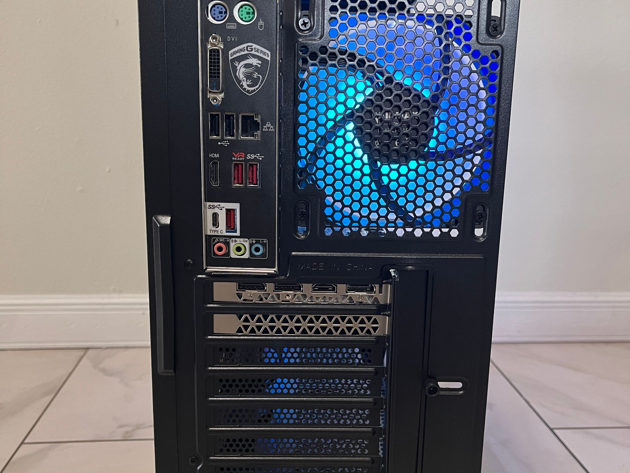 NVIDIA RTX 2060 Super, Intel Core i5-7400, 16GB RAM, 878GB Storage, RGB Gaming PC w/ Wi-Fi & BT