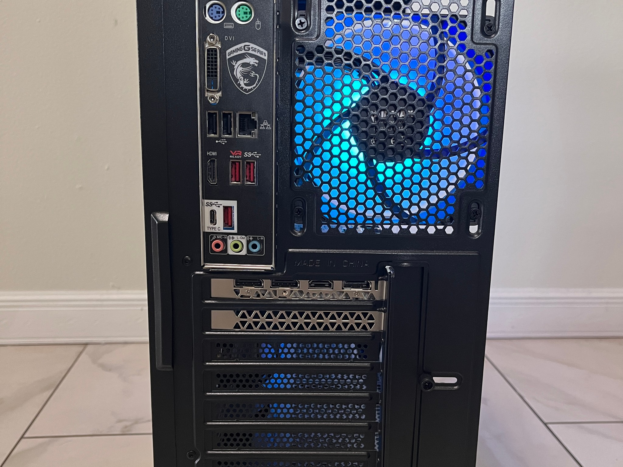 NVIDIA RTX 2060 Super, Intel Core i5-7400, 16GB RAM, 878GB Storage, RGB Gaming PC w/ Wi-Fi & BT
