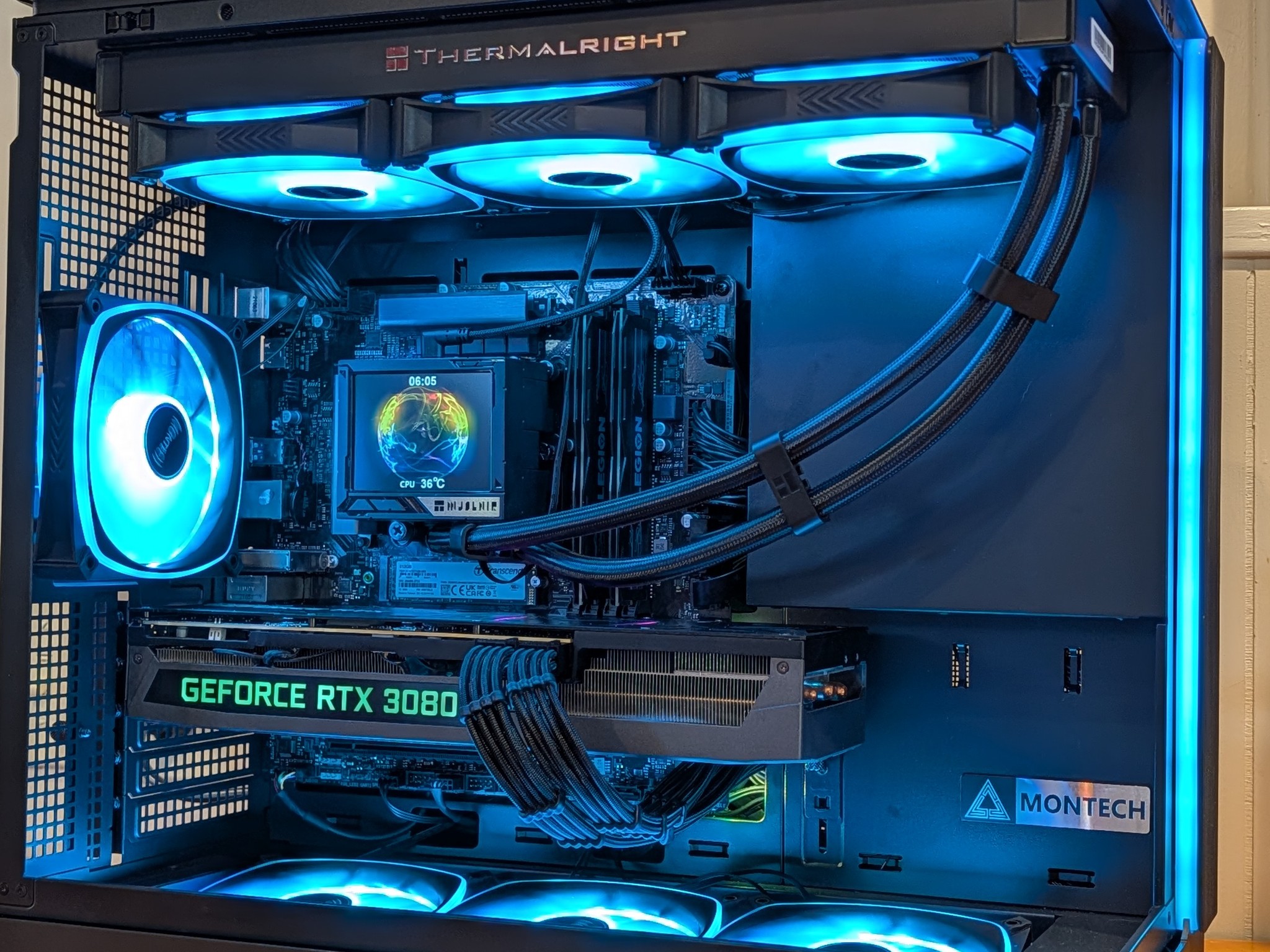 🌈 Intel Core i7-11700K + RTX 3080 Gaming PC | 1440p & 1080p Powerhouse | RGB + LCD AIO