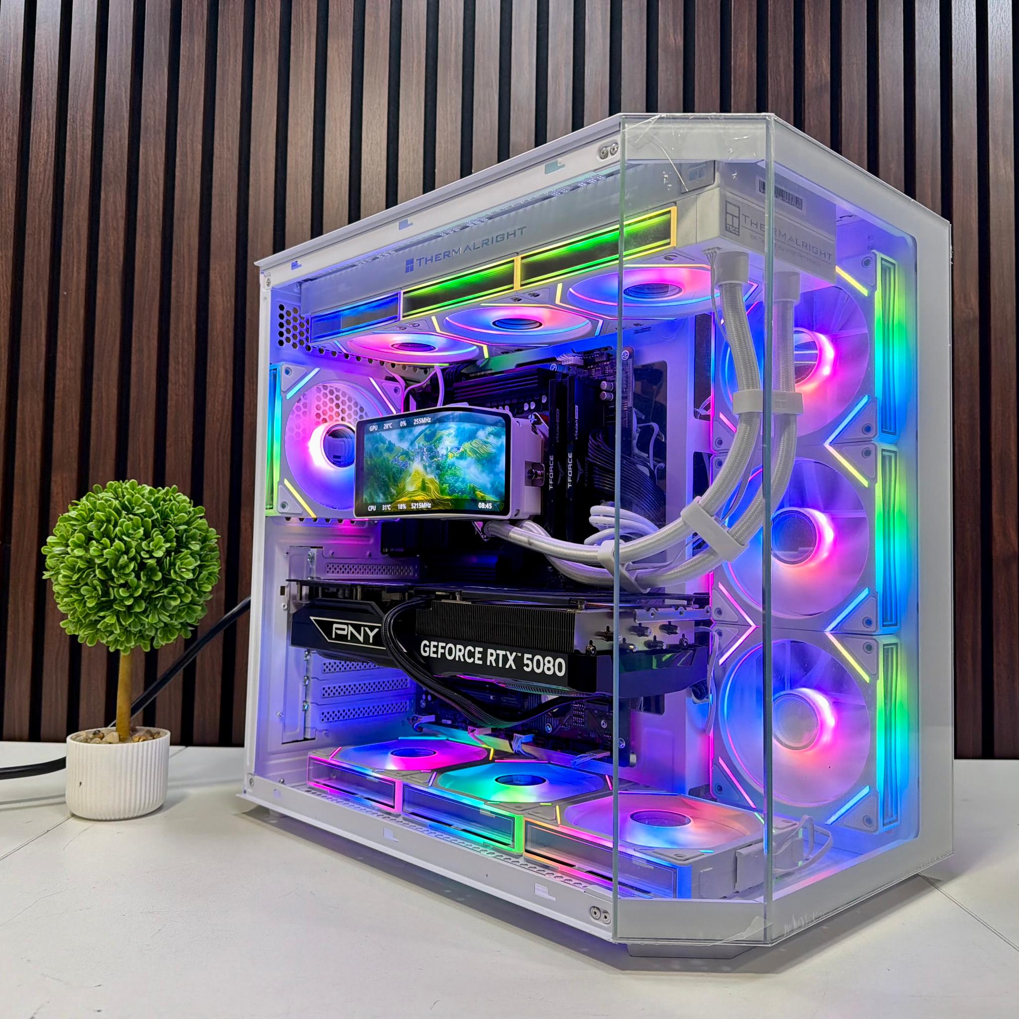 RTX 5080 | Ryzen 9800X3D | 64GB DDR5 | 2TB M.2 | 1000 Watt Gold PSU | LCD AIO