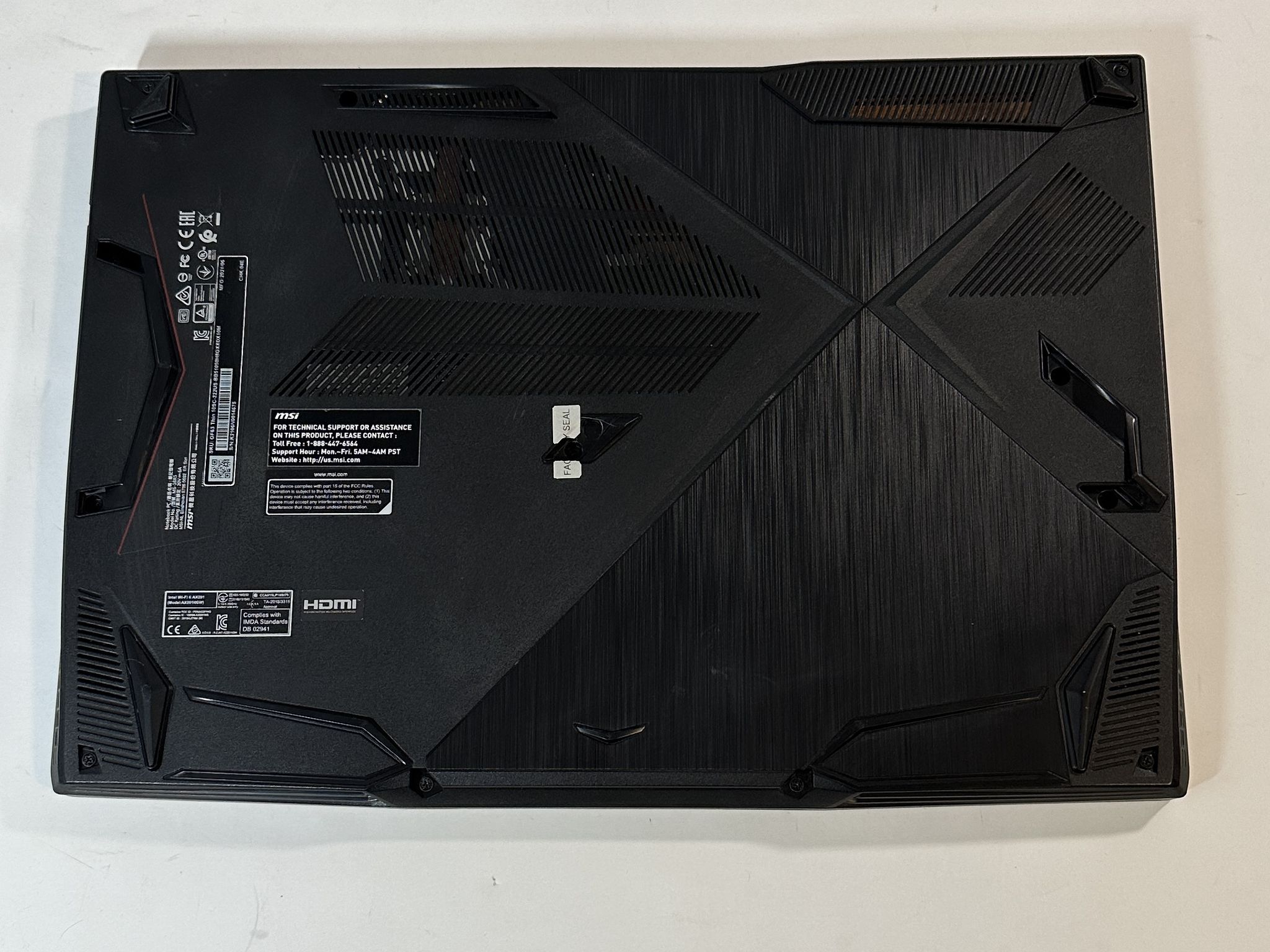 MSI GF63 Thin i5-10500H | GTX 1650 | 12GB Ram | 500GB SSD 15.6in 1080P 60Hz Gaming Laptop
