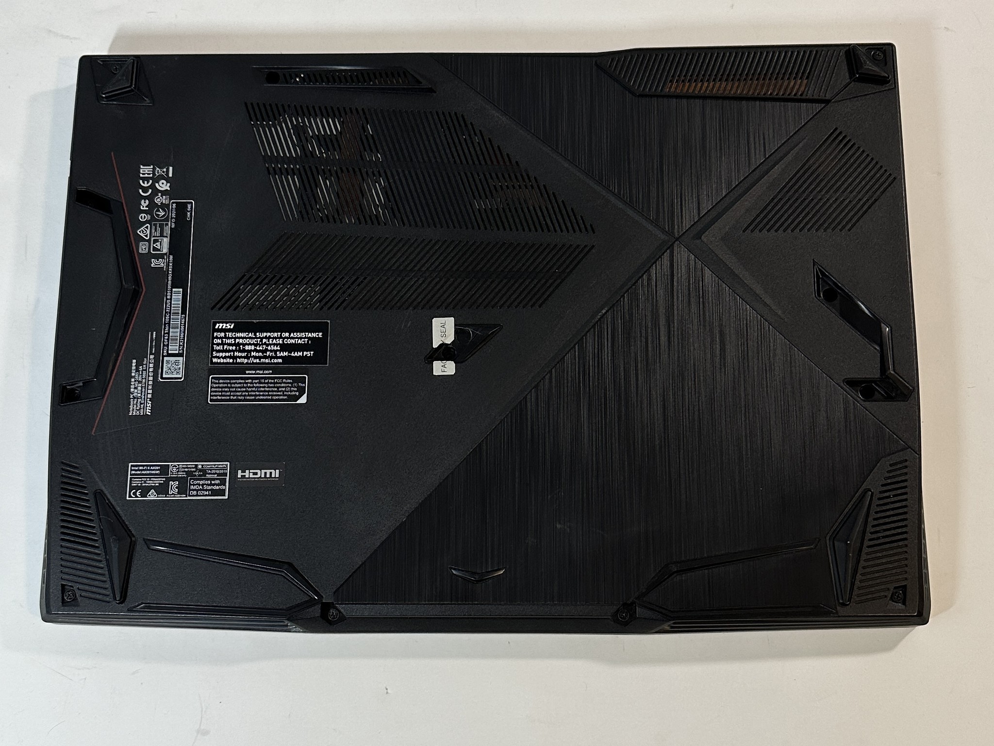 MSI GF63 Thin i5-10500H | GTX 1650 | 12GB Ram | 500GB SSD 15.6in 1080P 60Hz Gaming Laptop