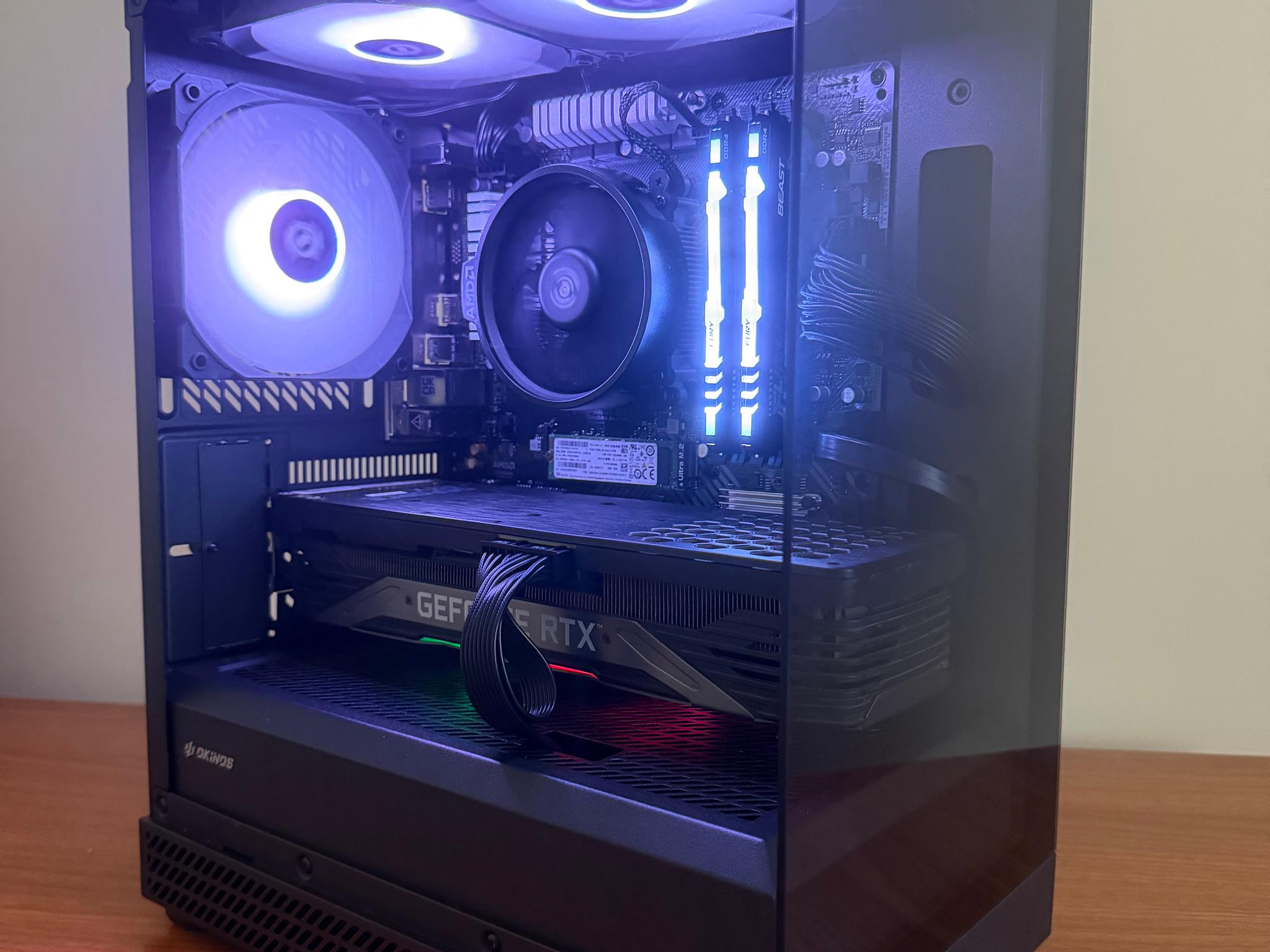 Black Gaming PC RTX 3070 | Ryzen 5 | RGB | Ready to Play