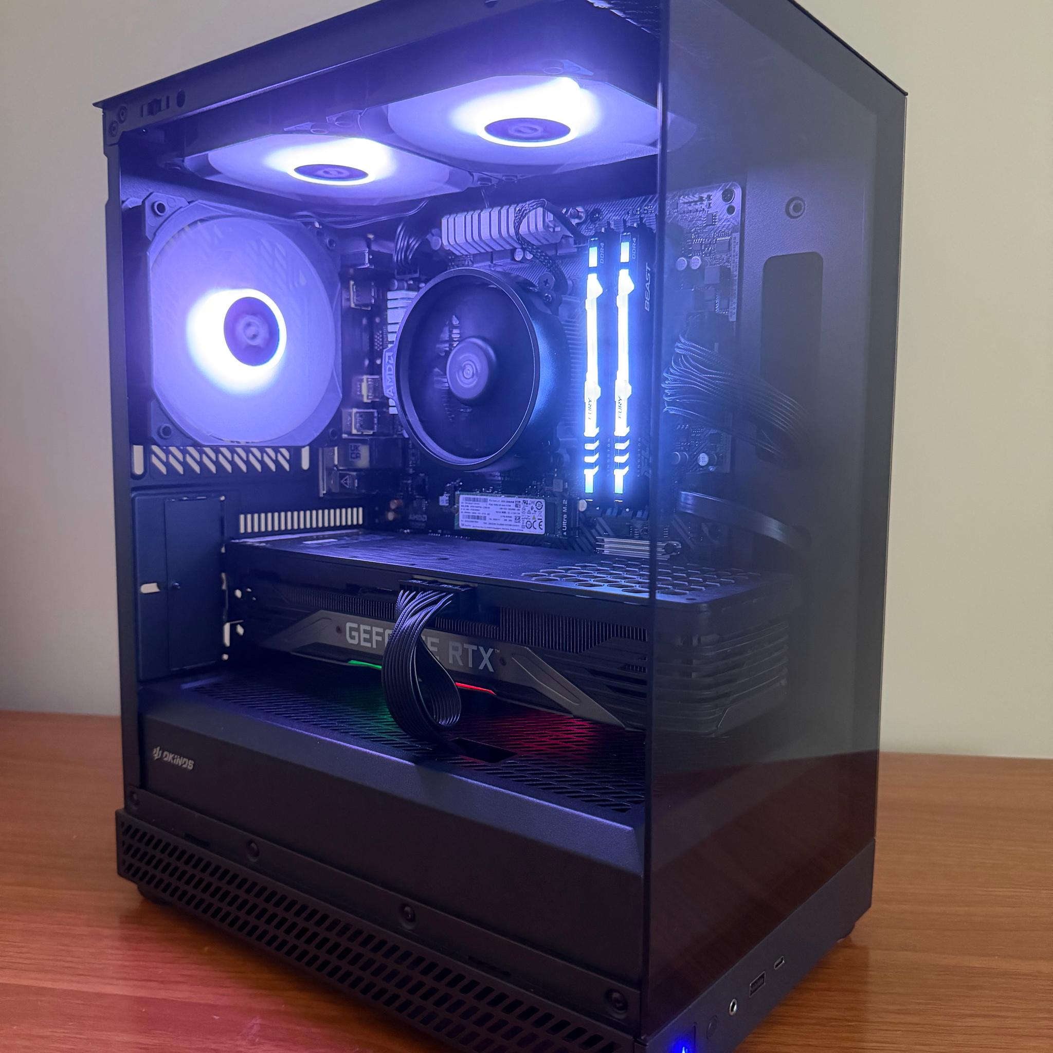 Black Gaming PC RTX 3070 | Ryzen 5 | RGB | Ready to Play