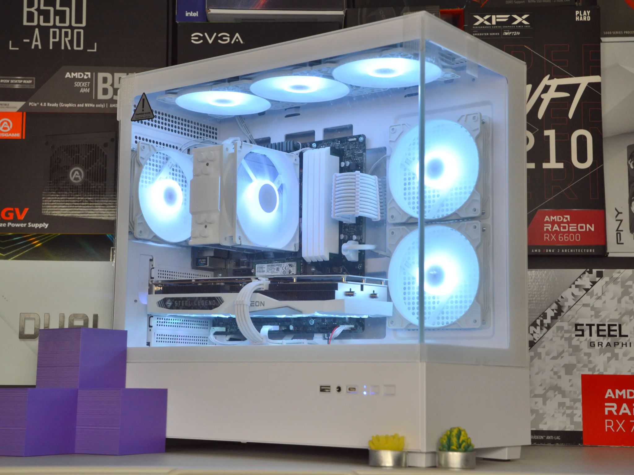 🧊🧊| RX 7600 8GB | RYZEN 5 5600 | 32GB DDR4 RAM | 1TB NVME SSD | Steel Legend |