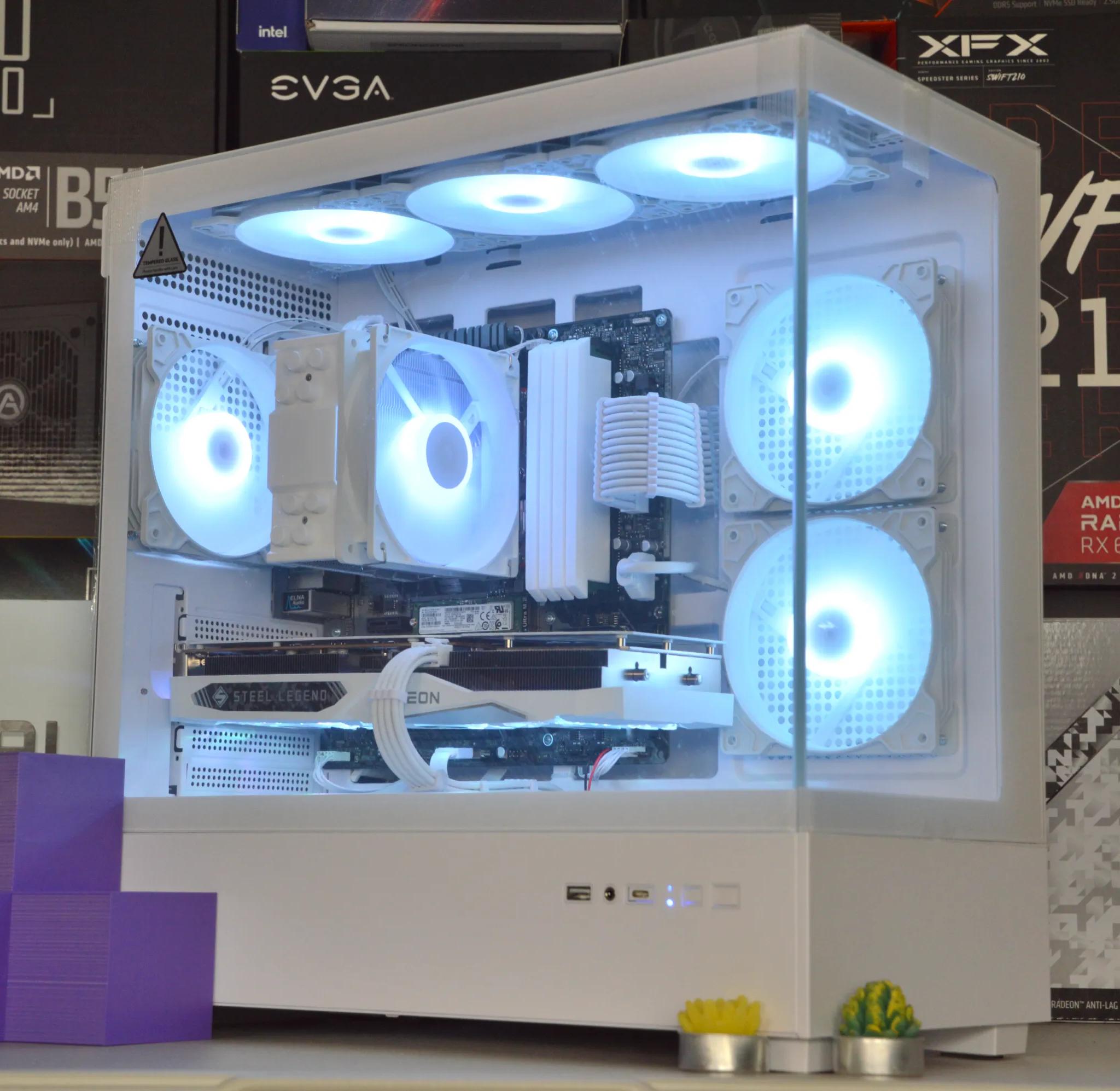 🧊🧊| RX 7600 8GB | RYZEN 5 5600 | 32GB DDR4 RAM | 1TB NVME SSD | Steel Legend |