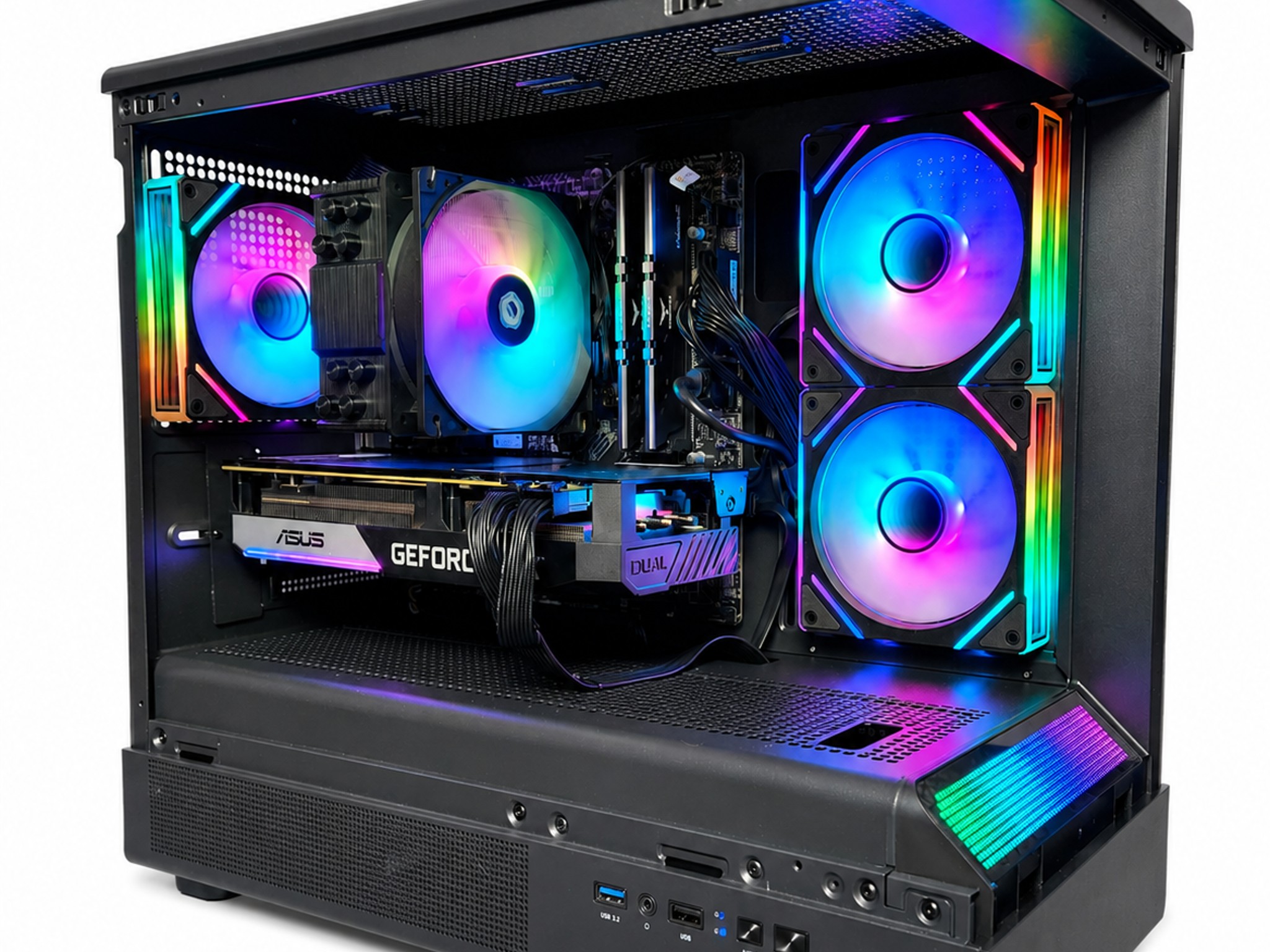 RTX 3070 | Intel I5-12400F | 16GB DDR4 | 1.25TB SSD+HDD | WIFI+BT "Night Runner"