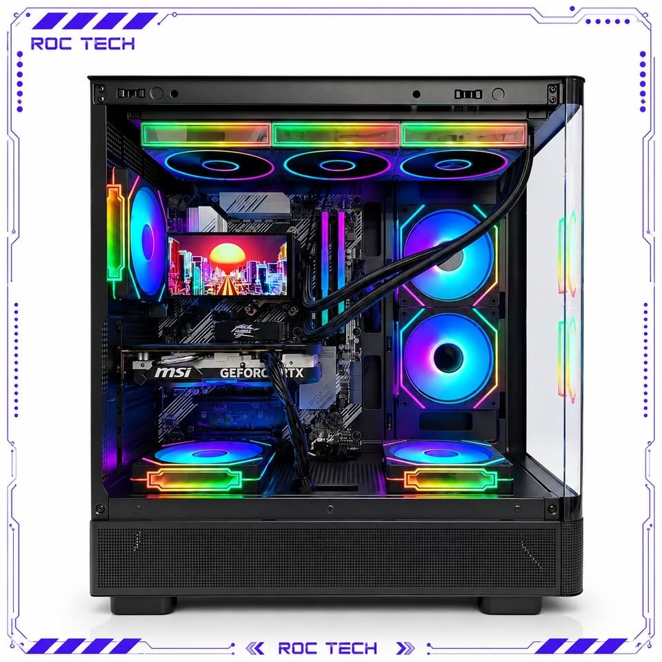 🎮 HIGH FPS Gaming PC | Ryzen 5 5500 | RTX 4060 OC | 32GB RGB